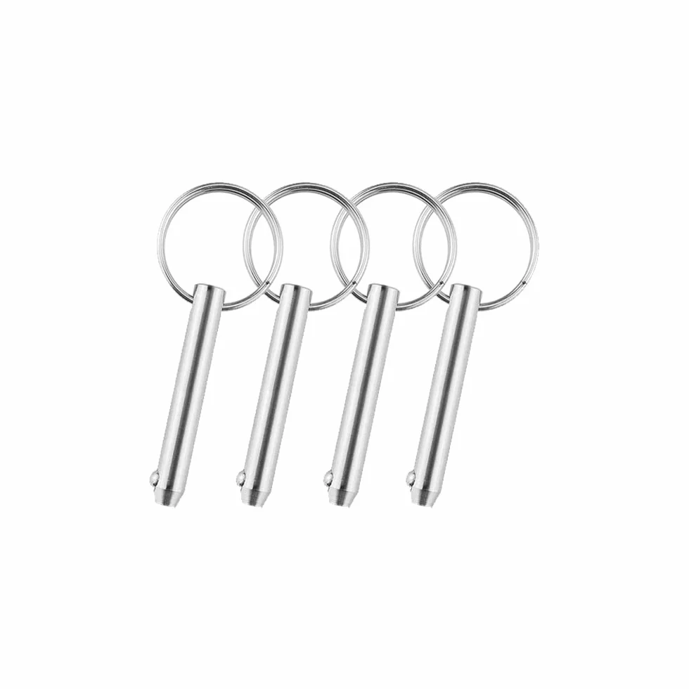 Perni a sgancio rapido in acciaio inox con sfera a molla 10 x 65 mm per accessori barche