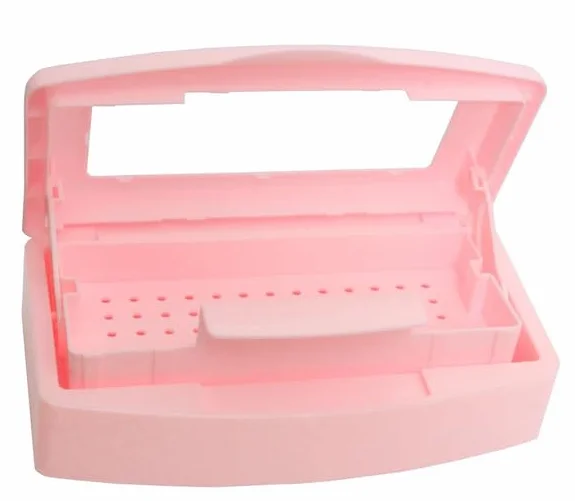 nail Tool - Scatola sterilizzante in plastica per tweezer, extension per capelli, spa, nail art