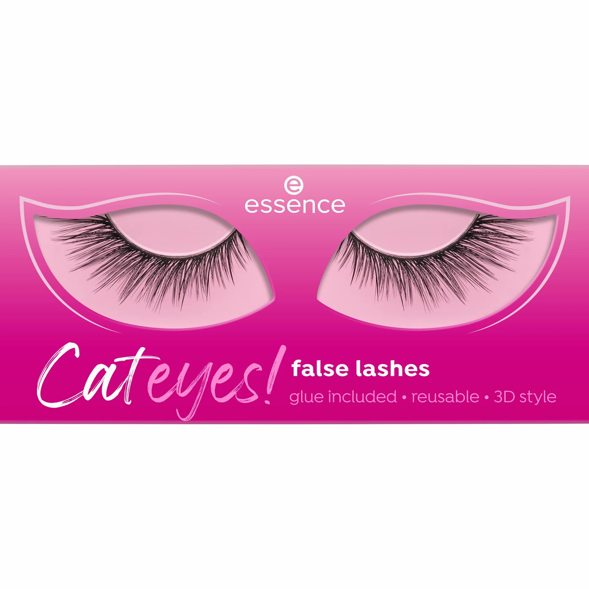 essence Cateyes! ciglia finte, lunga durata, effetto ciglia finte, volumizzante estremo, risultato immediato (1pair)