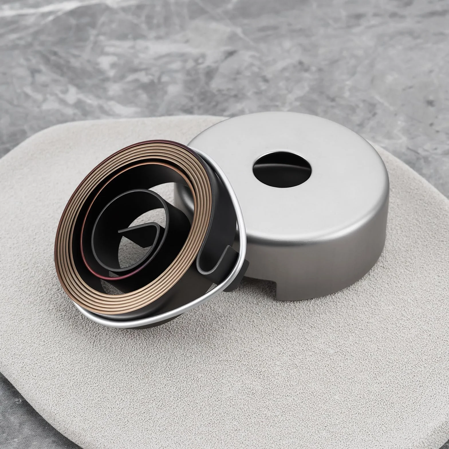 Molla di ritorno del trapano a spirale 52 mm con coperchio a molla