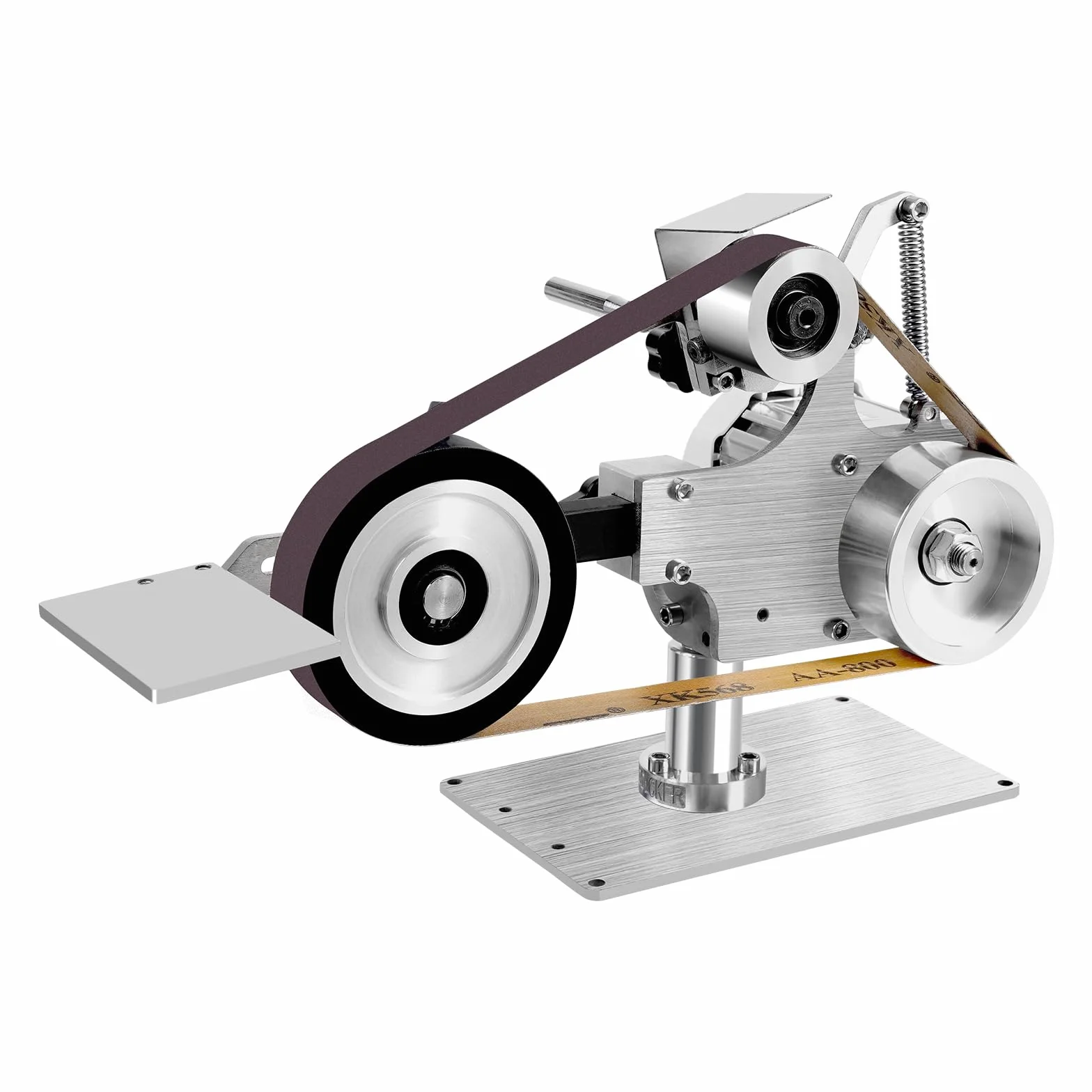 Levigatrice a nastro brushless 550W 220V rotazione 90° levigatura lucidatura