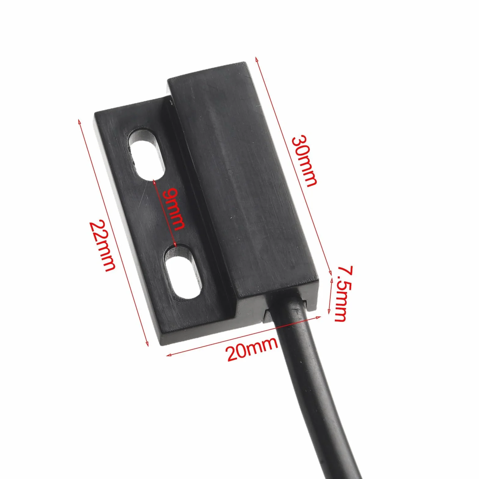 Interruttore magnetico per porte da garage con sensore cablato 5 m NdFeB