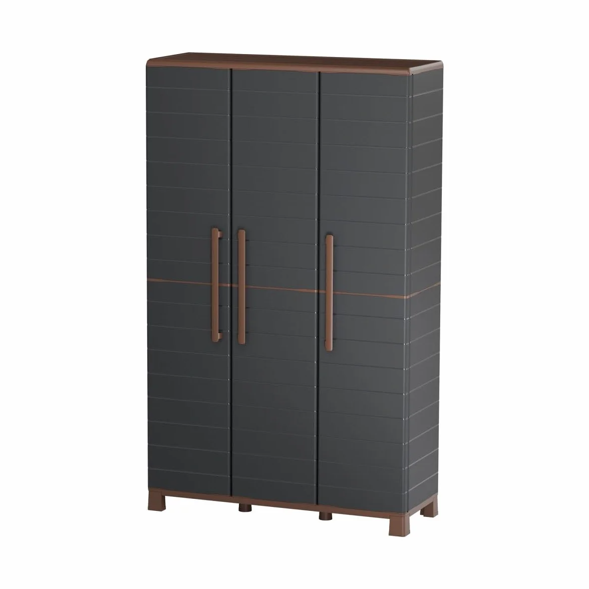 Art Plast Armadio porta bancone antracite 3 ante 102 x 37 x 169 cm