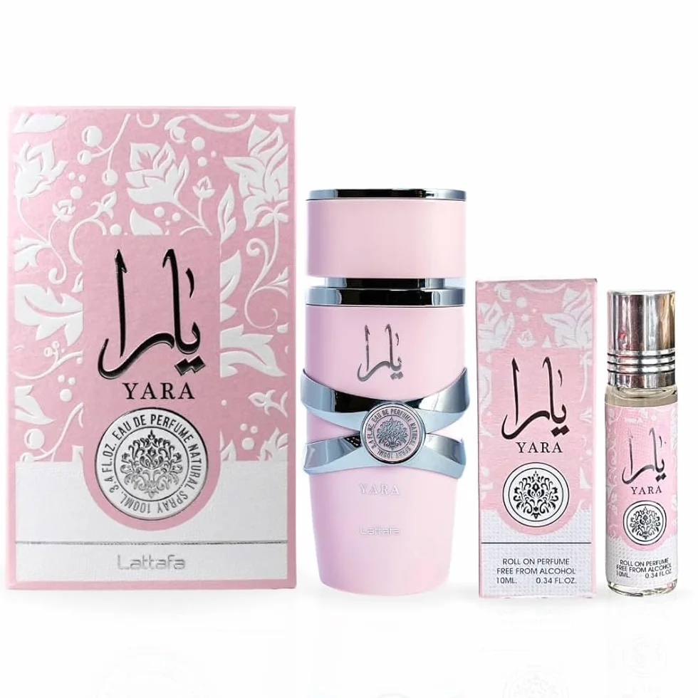 YARA Set Profumo Donna 100ml + Olio Concentrato Roll-on 10ml Lunga Persistenza