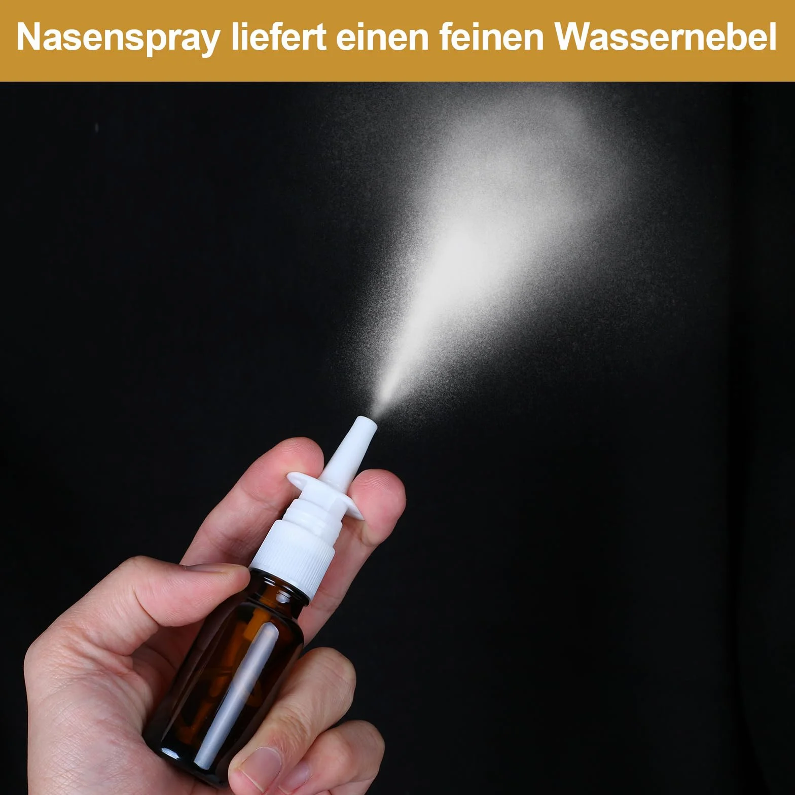 4 Pezzi Bottiglia Spray Nasale, 10ml Flaconi Spray Nasale, Riutilizzabile Spruzzatori Nasali Vuoti, Fine Vetro Nebulizzatore Spray per Profumi, Oli Essenziali, Soluzione Salina