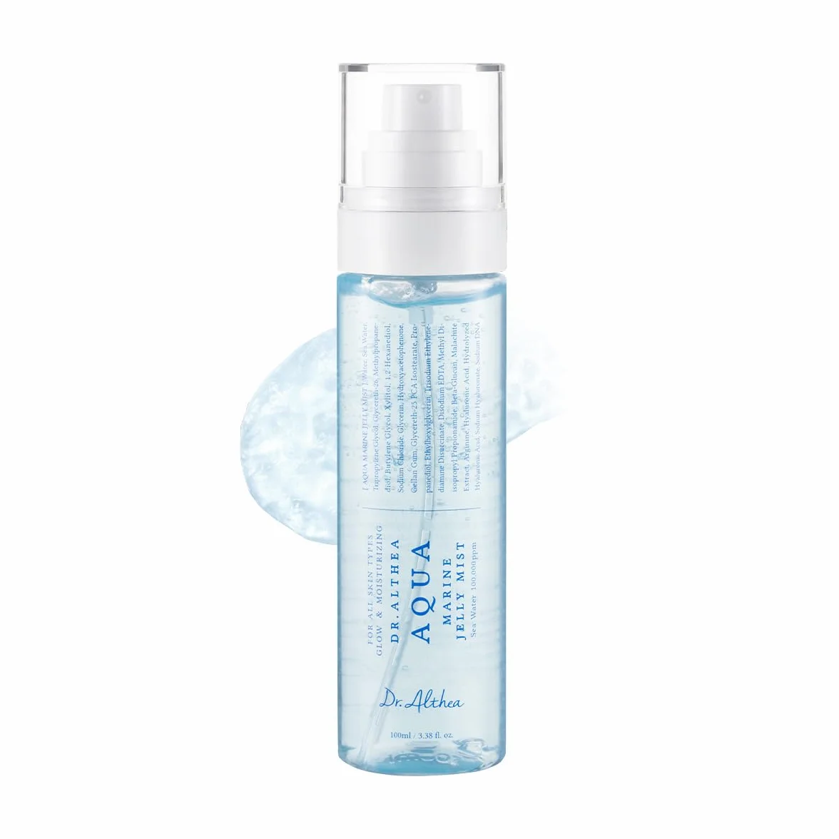 Dr.Althea Aqua Marine Jelly Mist | Spray Nebbia Viso Ultra Leggero Idratante | Siero con PDRN e Acido Ialuronico Triplo | Skincare Coreana Vegan | 100 ml