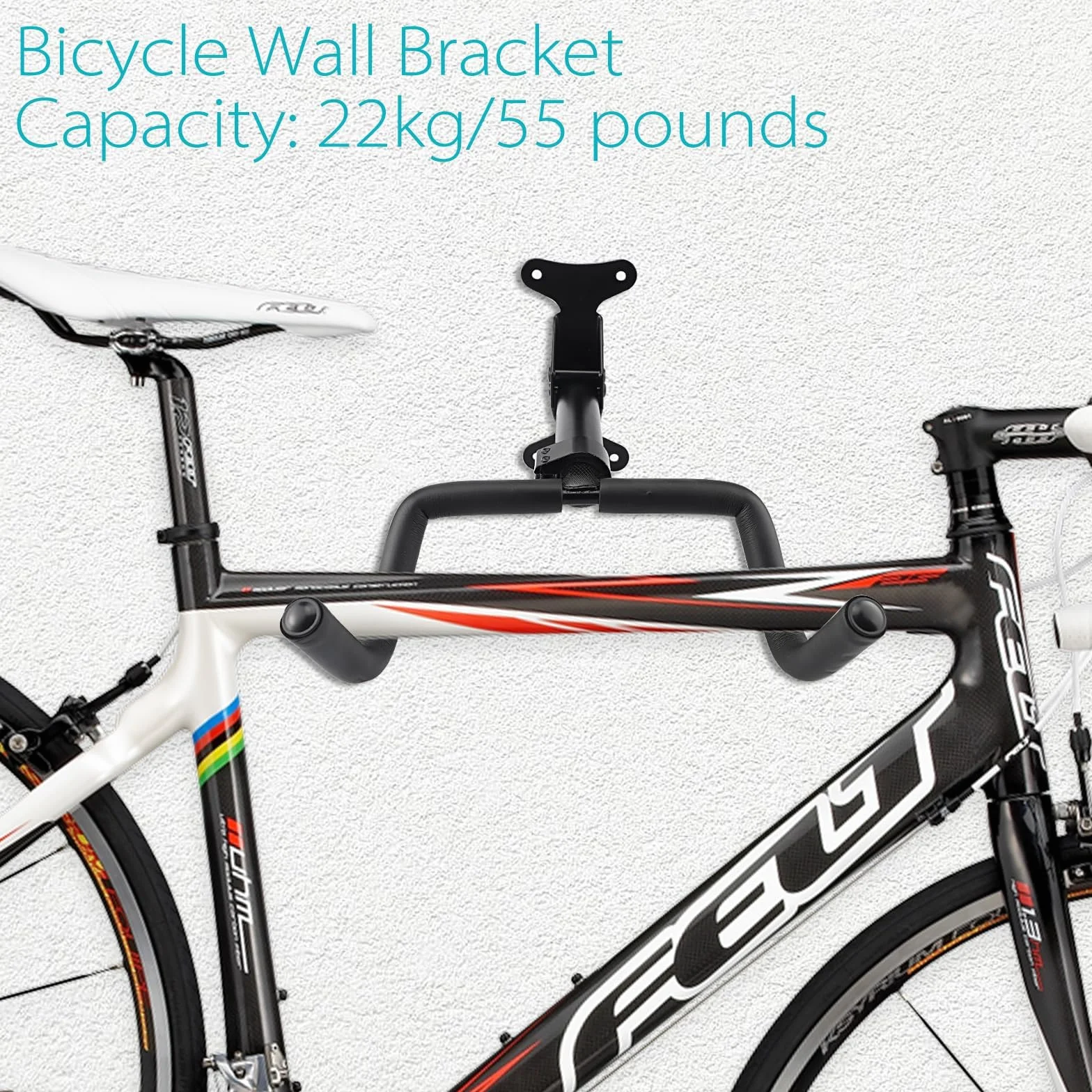Supporto Bici da Muro Pieghevole 30kg Regolabile per Garage