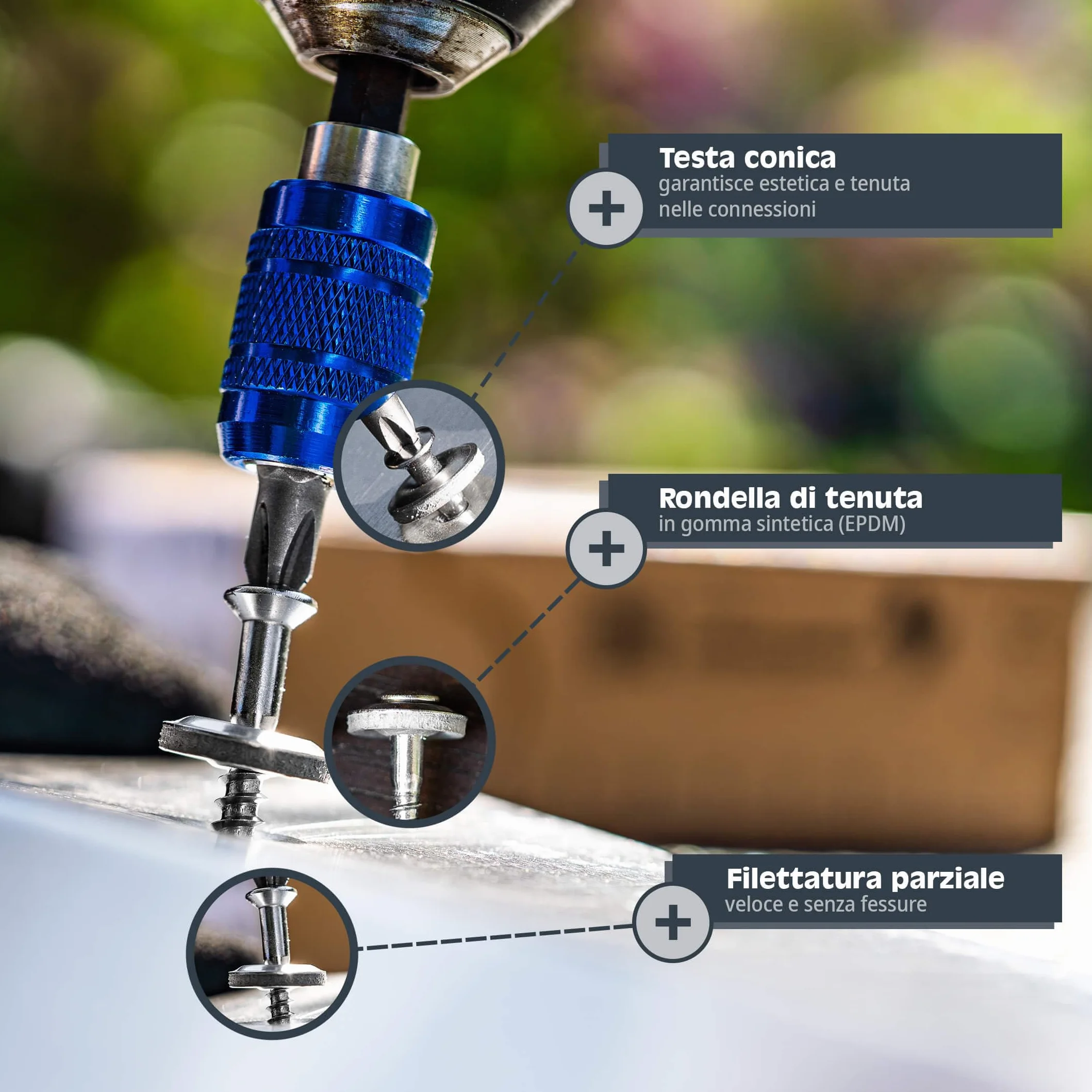 HELPMATE Viti Spengler 4,5 x 25 mm 50 pezzi Acciaio Inox A2 PZ2 DIN 7995 Testa Cilindrica