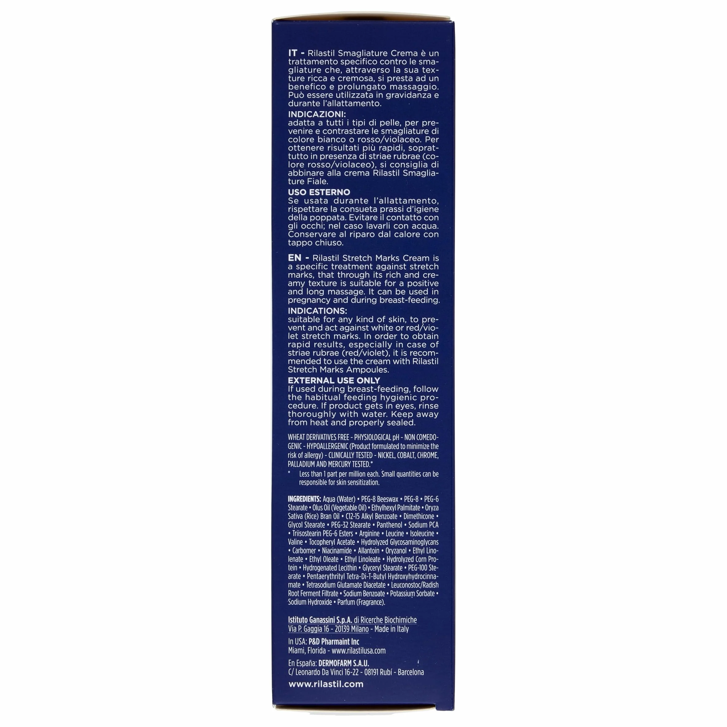 Rilastil Crema Smagliature, Trattamento Contro le Smagliature, Emolliente, Idratante ed Elasticizzante, Confezione da 75 ml