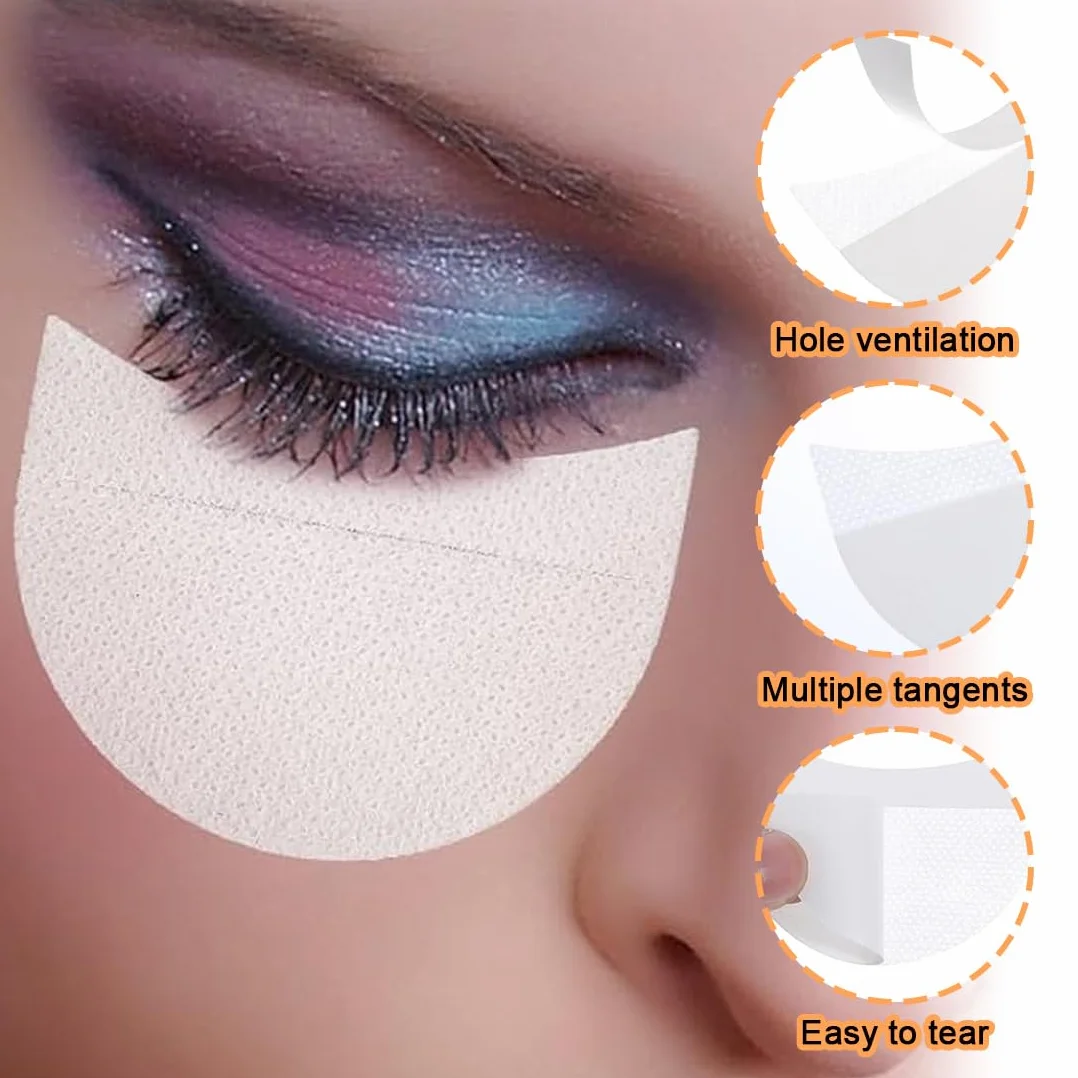 200 pezzi Patch occhi per extension ciglia, Scotch per trucco occhi, Patch adesivi per ombretto, Protezione per ombretto, Prevenzione della tinta e dei residui delle extension ciglia