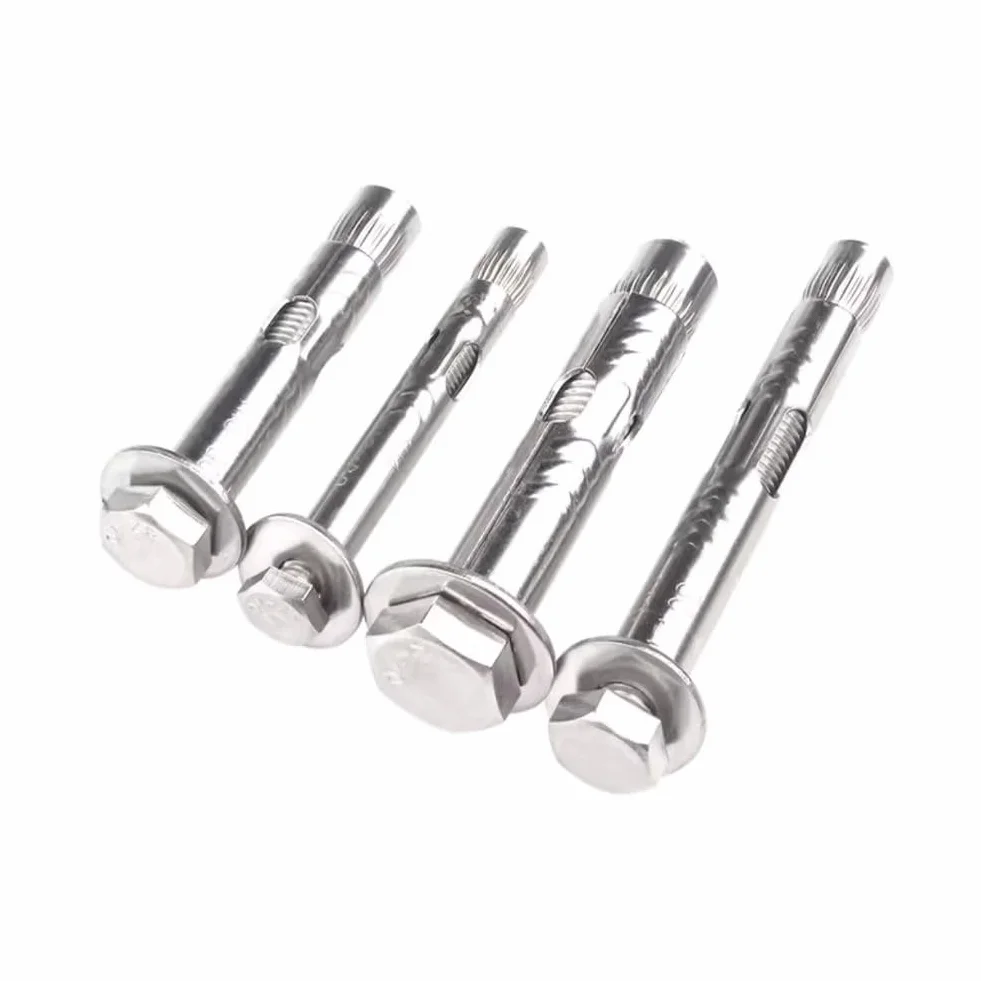 Bulloni di Espansione Testa Esagonale 304 Acciaio Inossidabile M8x80mm 3 Pezzi