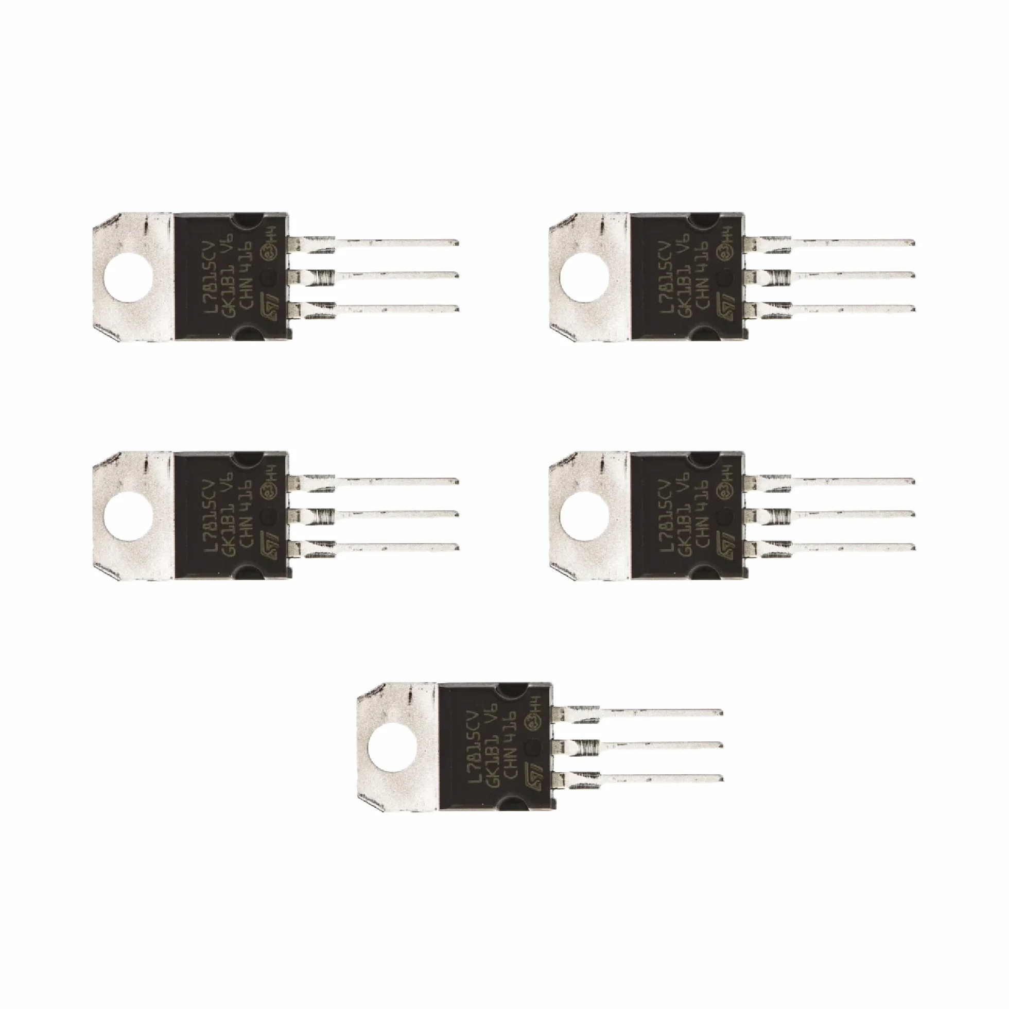 Regolatori di tensione 7815 L7815 L7815CV LM7815 LM7815CV TO-220 15V 1.2A 5 pz