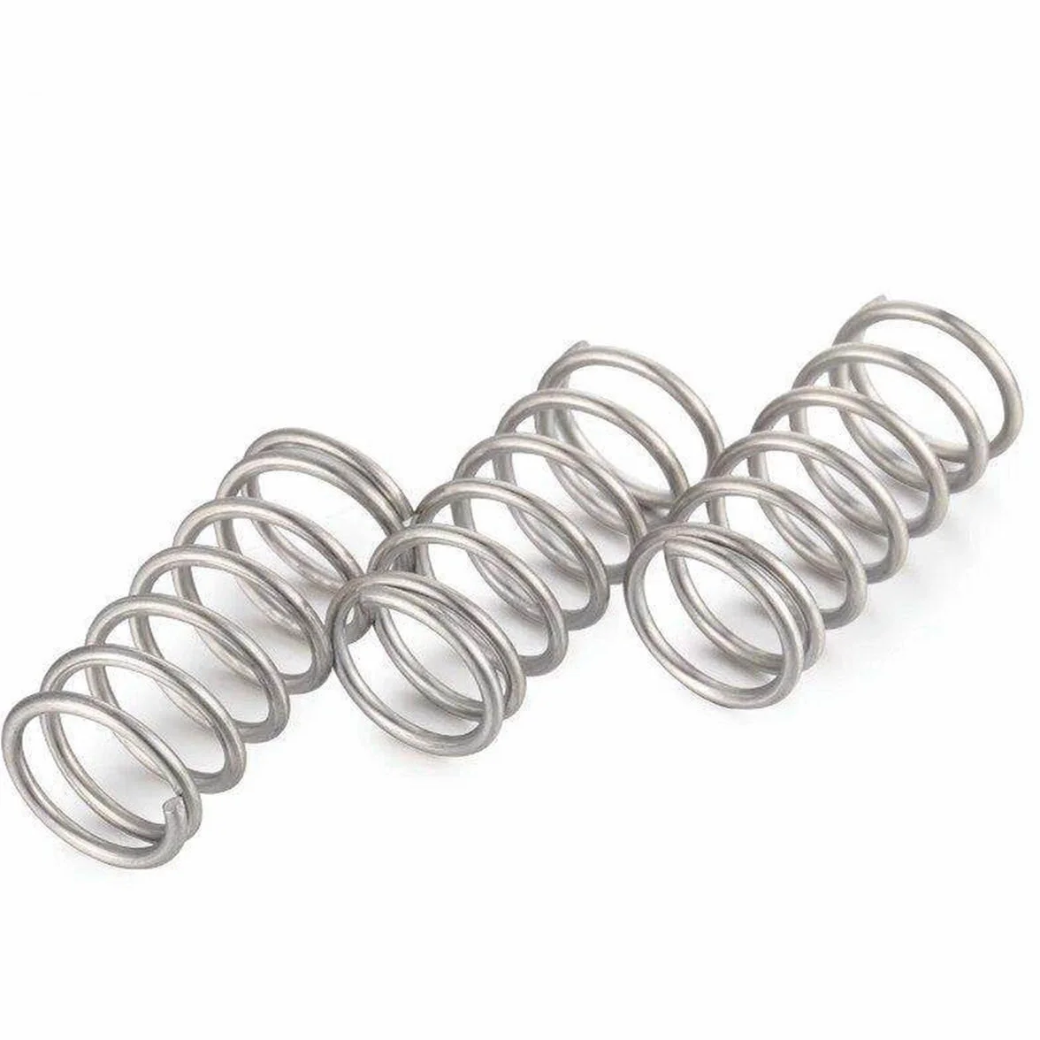Molla di compressione in acciaio inox 316, 2.5x24x50mm, 5 pezzi, Argento