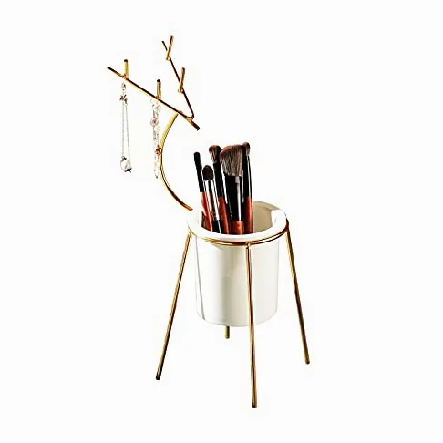 Porta Trucchi Organizer Trucco Pennello Stoccaggio Tubo Desktop Beauty Brush Brush Box Scatola di immagazzinaggio Sopracciglio Pettine Pettine Eye Shadow Spazzola Scatola di stoccaggio Benzina Conteni