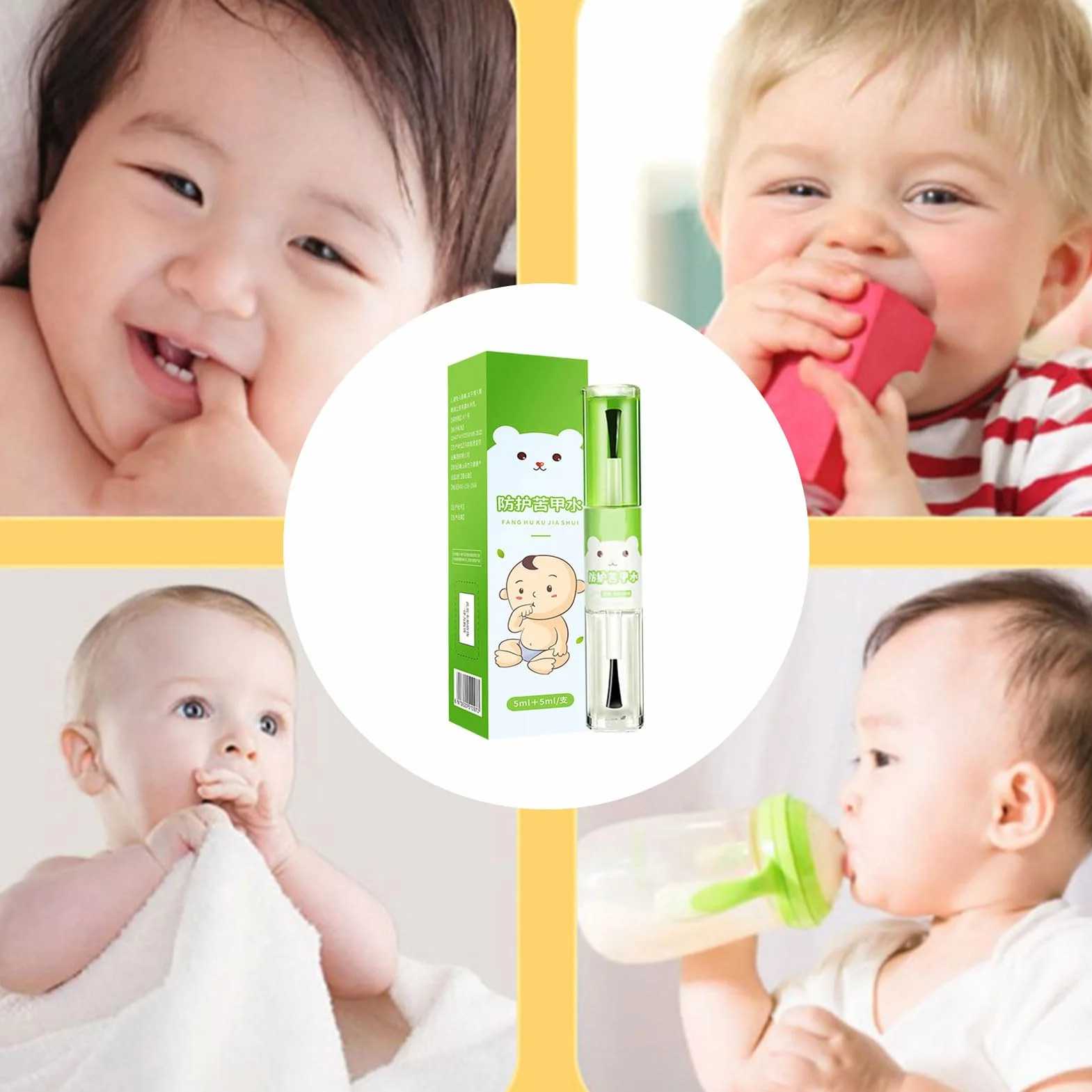 Trattamento Anti Onicofagia | Protezione Sicura Contro Il Del In Bocca Per Bambini | 10ml Non Appiccicoso Per Bambini Piccoli