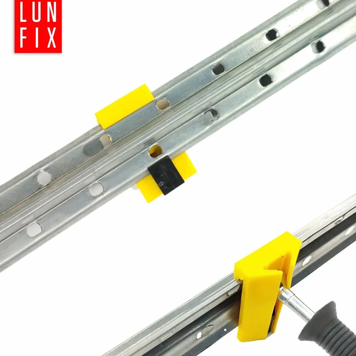 Clip di fissaggio per profilo ad intonaco rapido 23 mm set da 100 pezzi plastica zincata