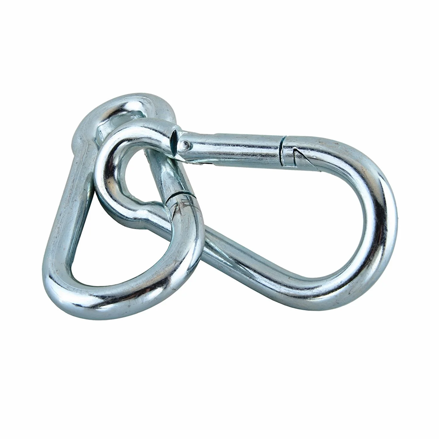 Moschettoni in acciaio zincato 100x10mm DIN 5299 C 350kg
