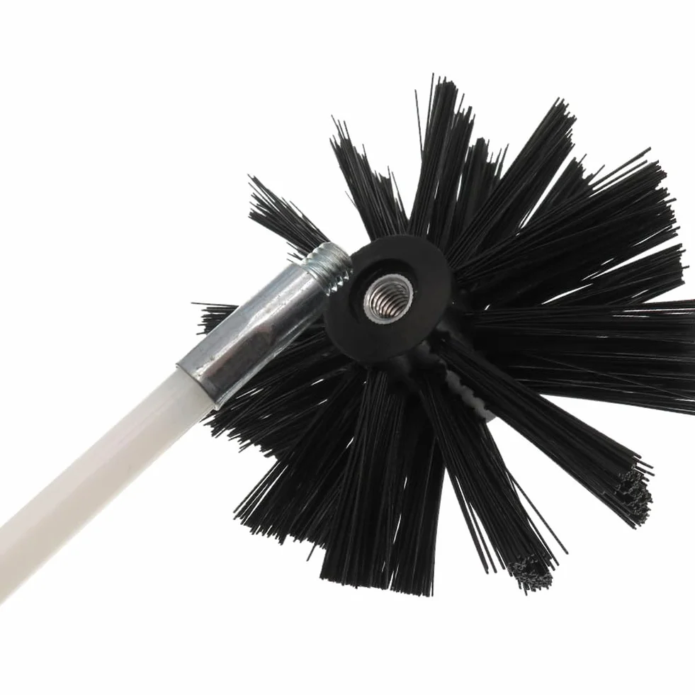 Spazzola flessibile per camino 150 mm con setole in nylon