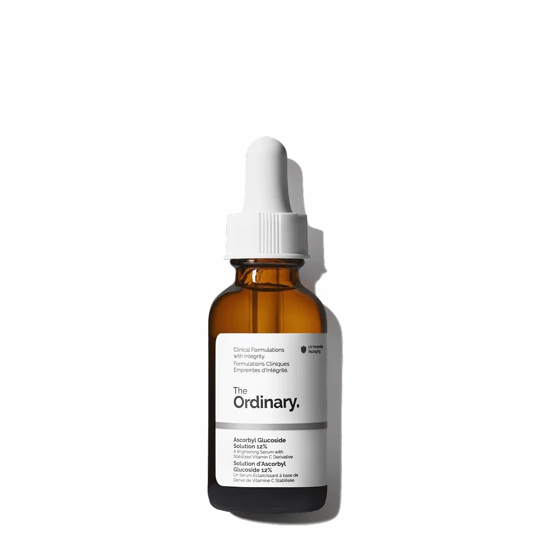 The Ordinary Ascorbyl Glucoside Solution 12%, Siero alla vitamina C illuminante per uniformare il tono della pelle e fornire protezione antiossidante, 30ml