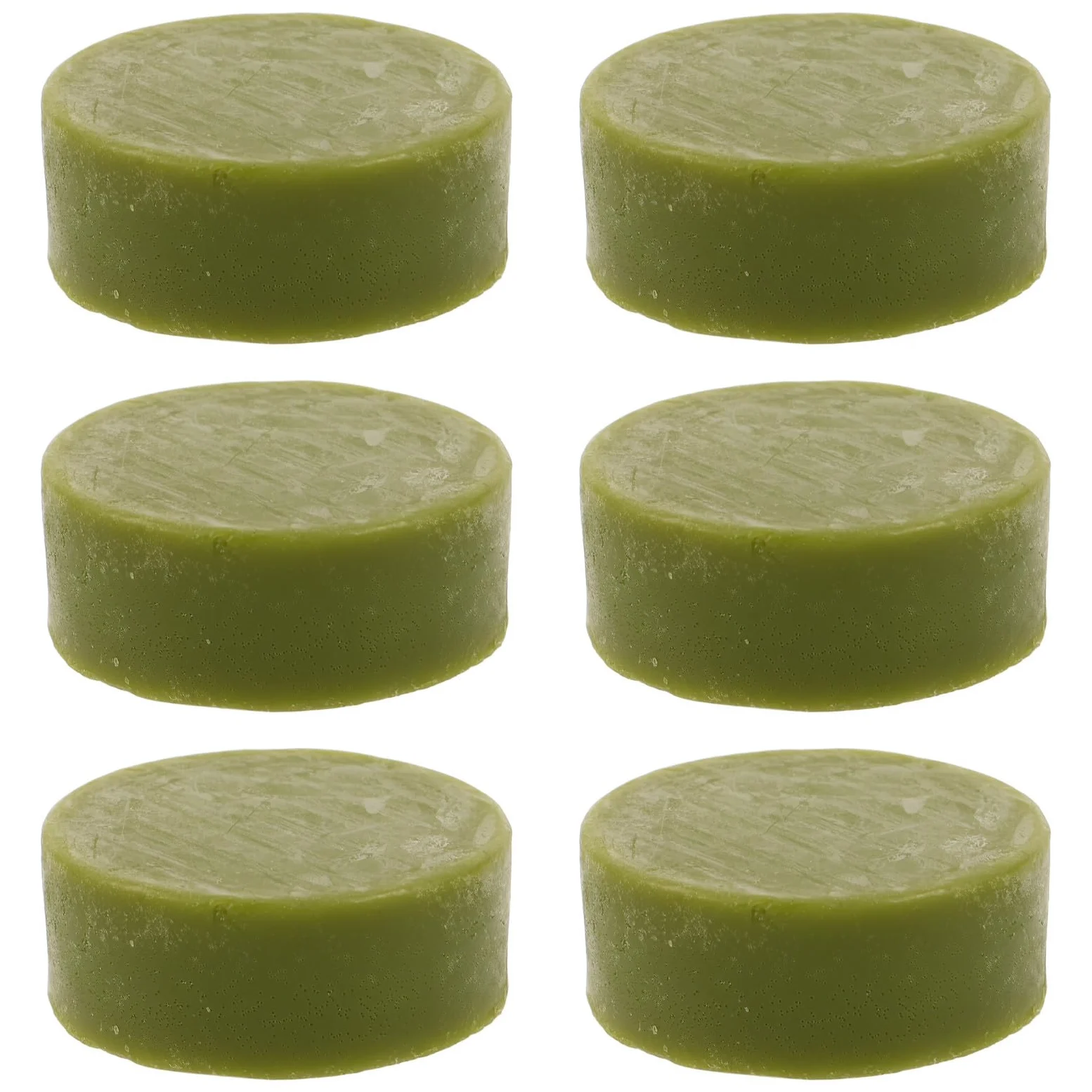 Sapone per Ascelle 6 Pezzi Base Sapone, Formato Viaggio | Schiuma Rapida, Effetto Deodorante e Idratante, per Doccia e Trasferte, Colore Verde Chiaro