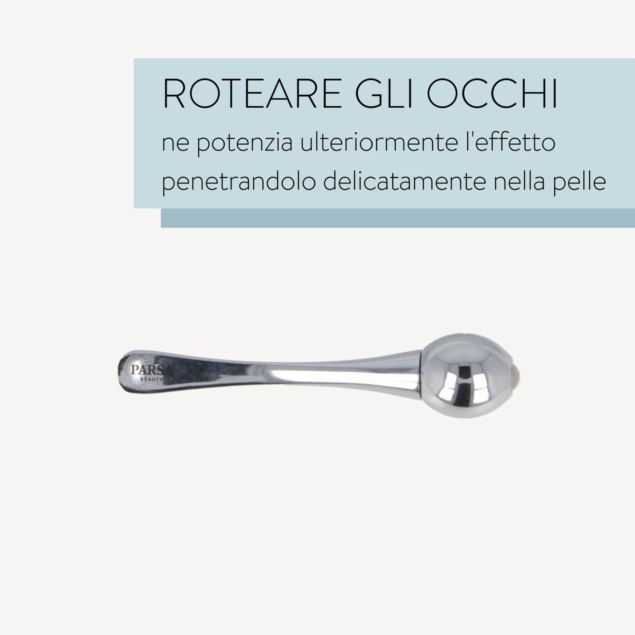 PARSA Beauty Set per la cura degli occhi – Roll-on per occhi & patch occhi riutilizzabili – Ottimizza l’effetto dei prodotti per la cura – Patch occhiaie e borse