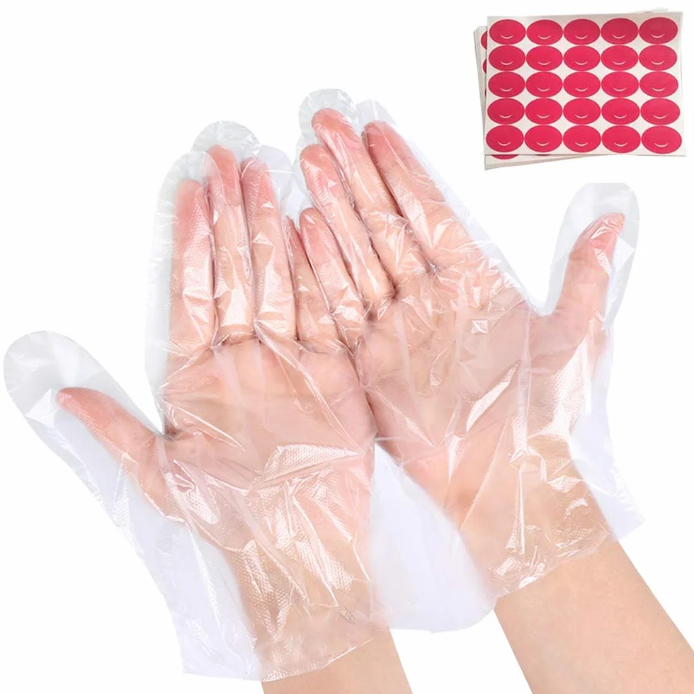 100 sacchetti da bagno in plastica di paraffina, comodi sacchetti usa e getta per la cura delle mani in plastica per il trattamento della cera