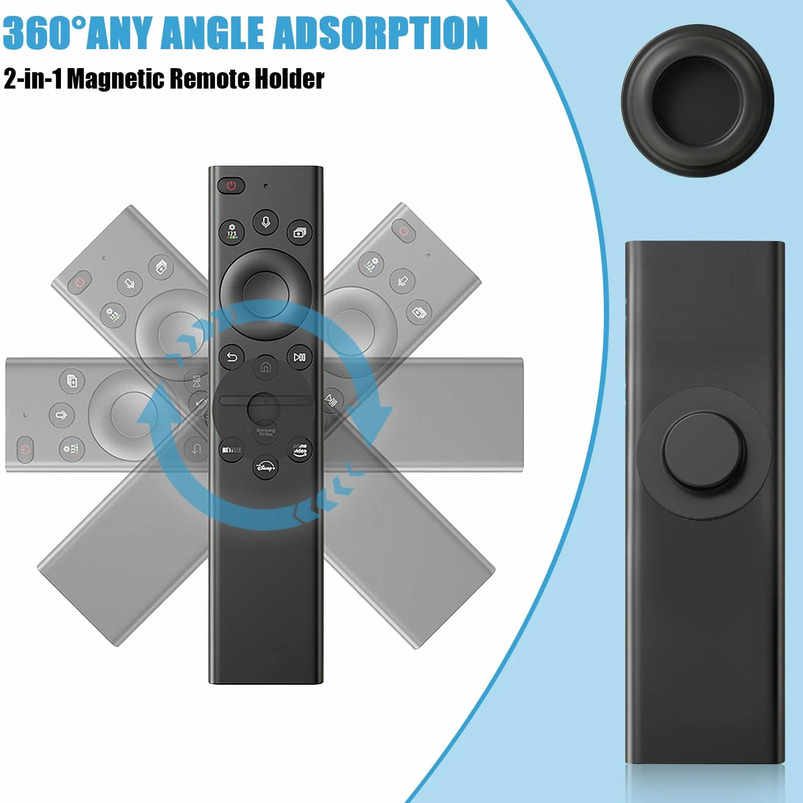Supporto telecomando magnetico in silicone 4 pezzi adesivo da parete organizer casa ufficio