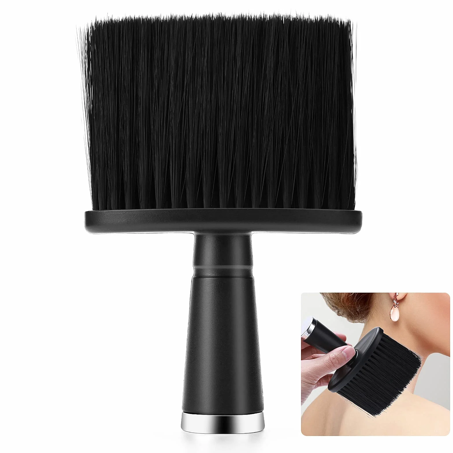 Spazzola da barbiere Spazzola per spolverare il collo Spazzola per il taglio dei capelli Spazzola per il taglio dei capelli Spazzola per spolverare i capelli intorno al collo e alle orecchie