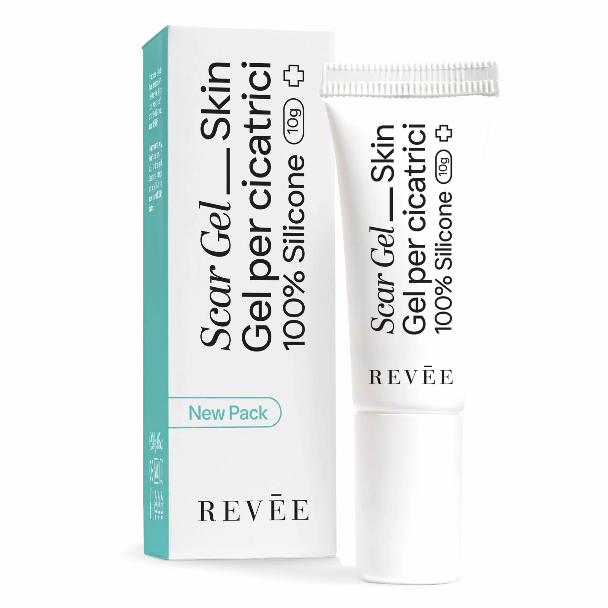 REVÉE Scar Gel 10g Crema Cicatrici Chirurgiche - 100% Silicone, Gel Topico per Cicatrici, Crema Cicatrizzante Ferite