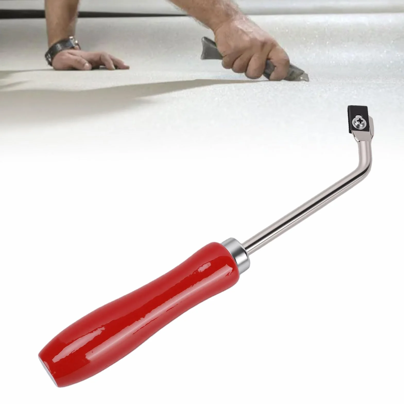 Garosa Scanalatrice per Pavimenti in PVC con 3 Lame Acciaio per Carichi Pesanti
