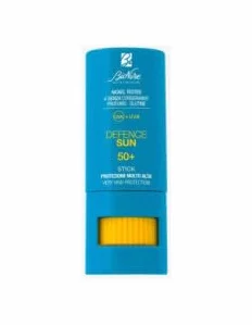 promo 2 pezzi Bionike Defence Sun - Stick Solare SPF 50+ con Burro di Karitè, per la Protezione di Zone Sensibil, Nei, Cicatrici, Tatuaggi, Rafforza e Ripara la Pelle, 2x 9 ml