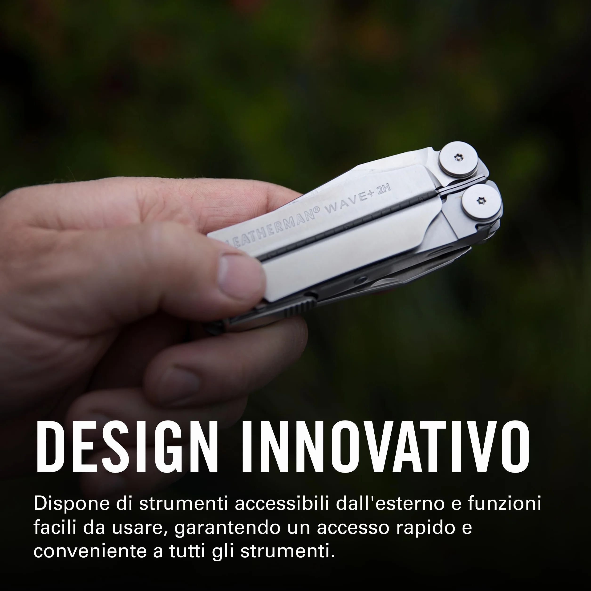Leatherman 2H Wave+ Multiutensile 18 in 1 Acciaio Inossidabile con Lame Pinze Tagliafili