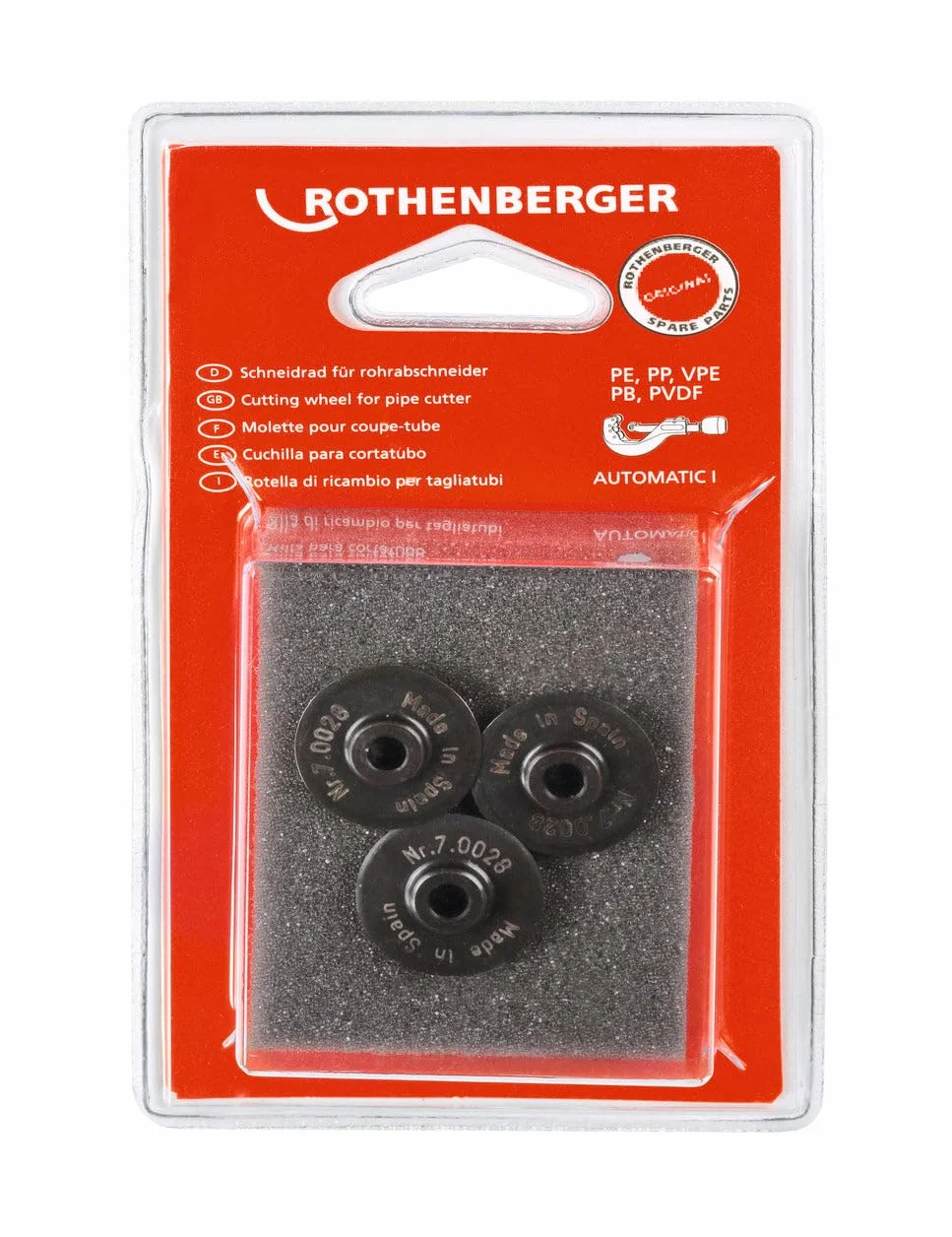 ROTHENBERGER 70028 Cuchilla para plástico