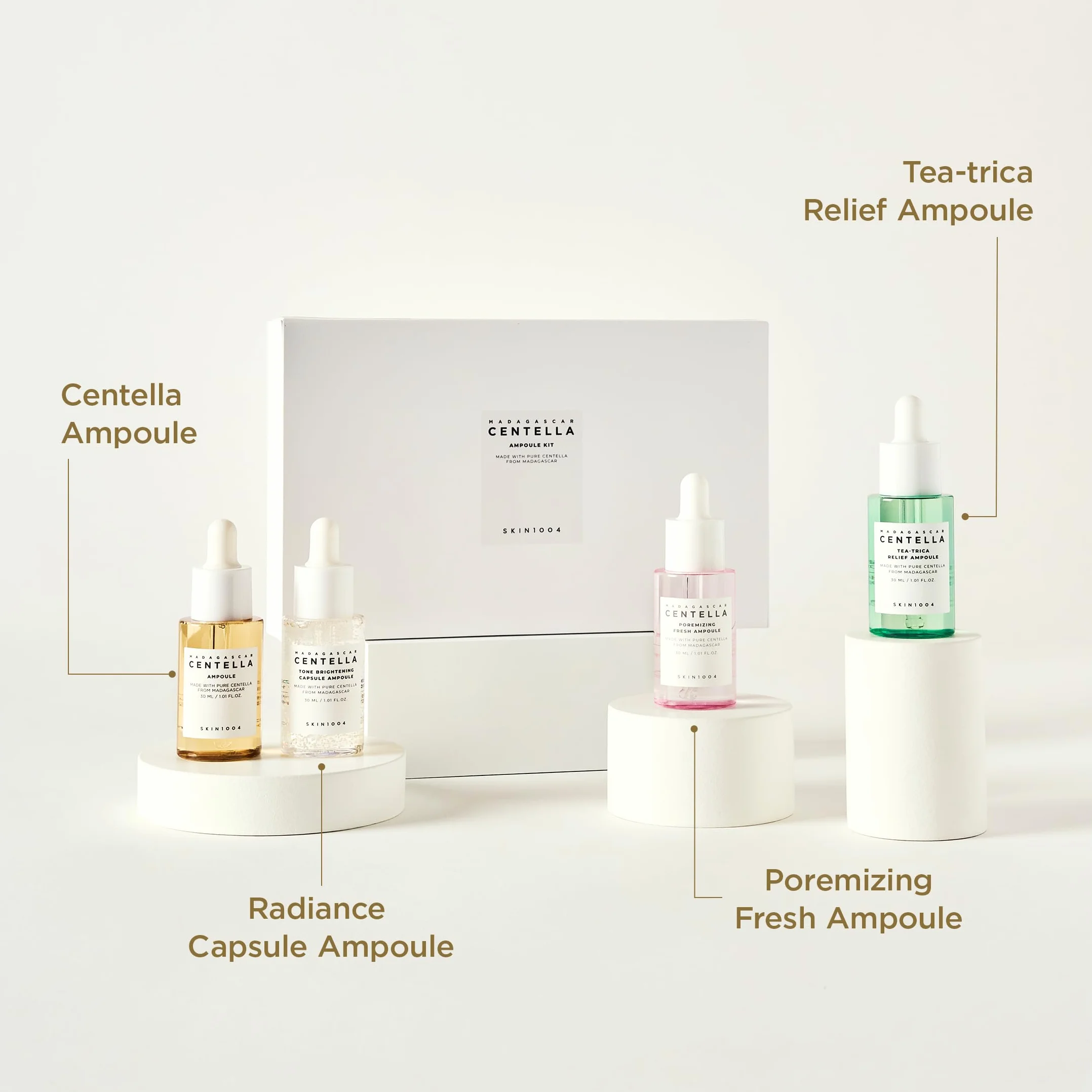 SKIN1004 Madagascar Centella Ampoule Kit (4 pezzi)