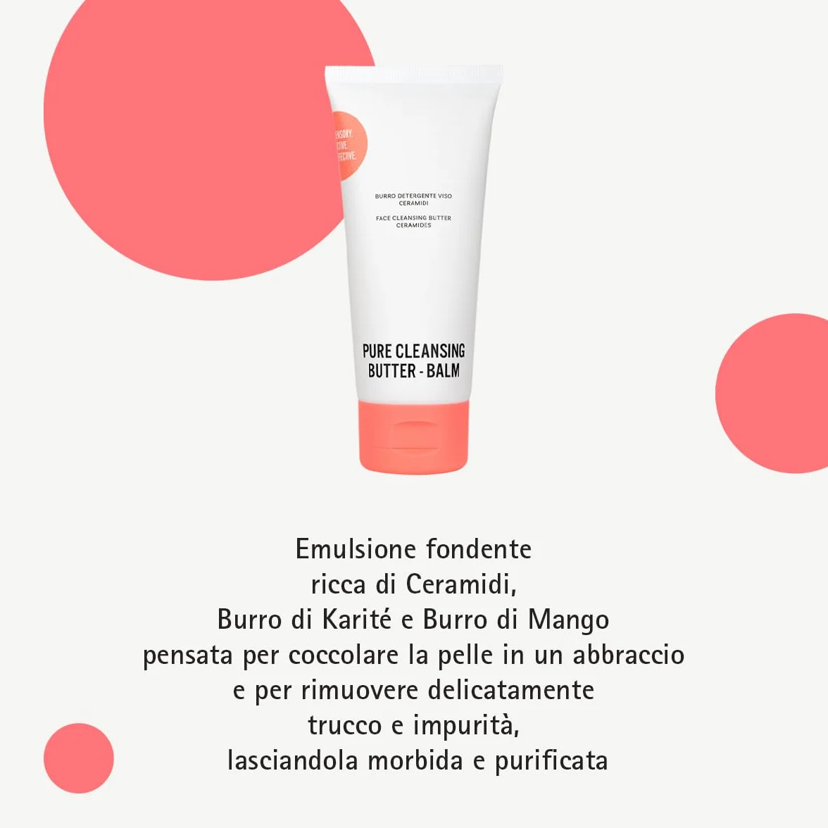 Histomer Milano - Pure Cleansing Butter-Balm - Burro detergente viso con Ceramidi - rimuove delicatamente trucco e impurità lasciando la pelle morbida e purificata - 100 ml