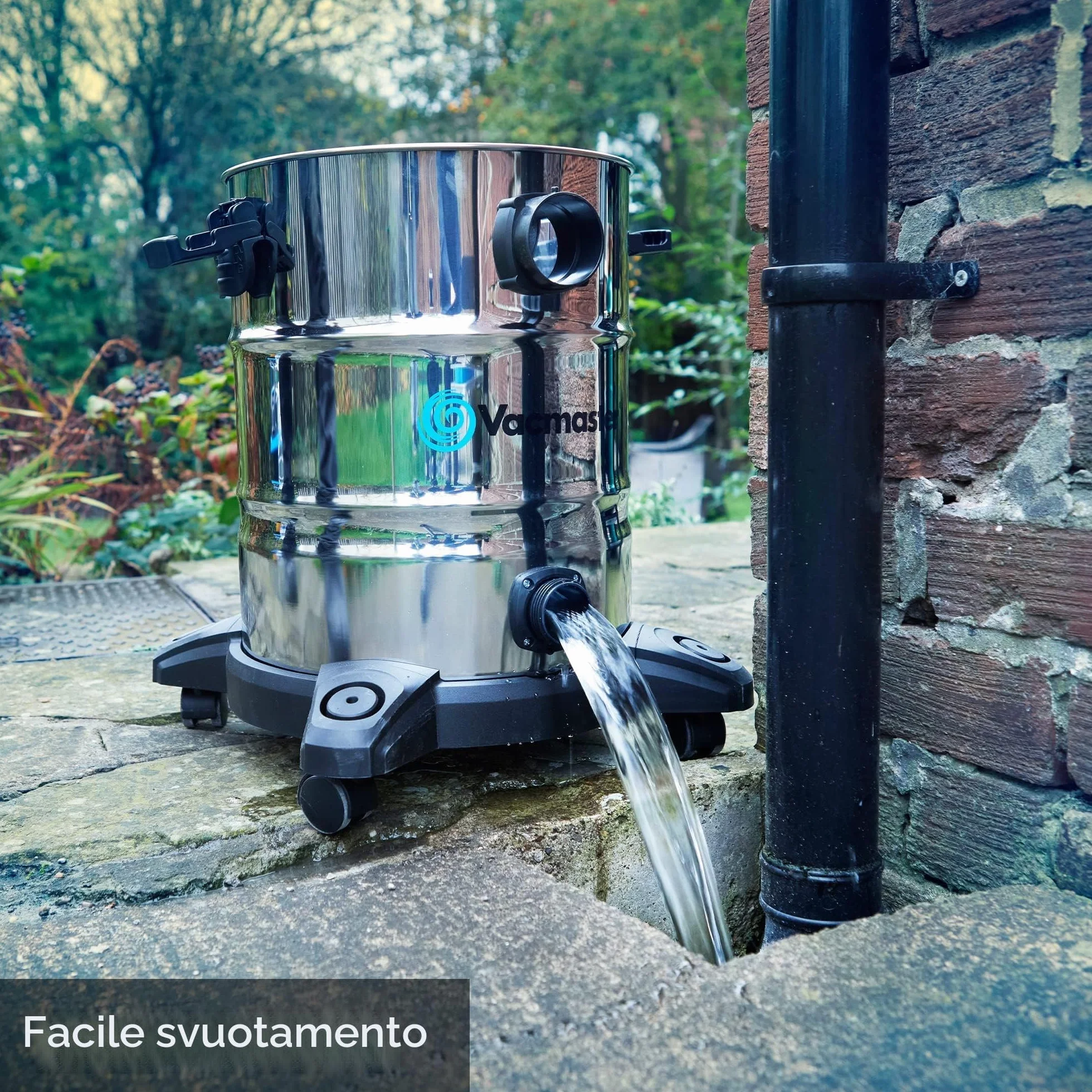 Vacmaster VQ1530SFDC 1500W 30L Aspiratore Solidi e Liquidi Inossidabile Soffiante