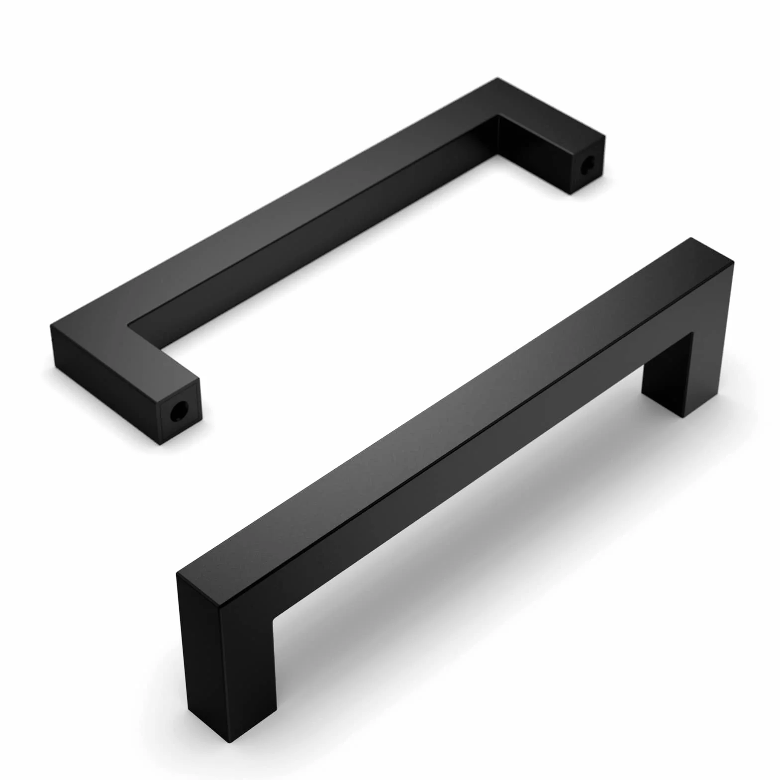 Maniglie per Mobili da Cucina Nero 128 mm Acciaio Inossidabile Amerdeco 10 Pezzi