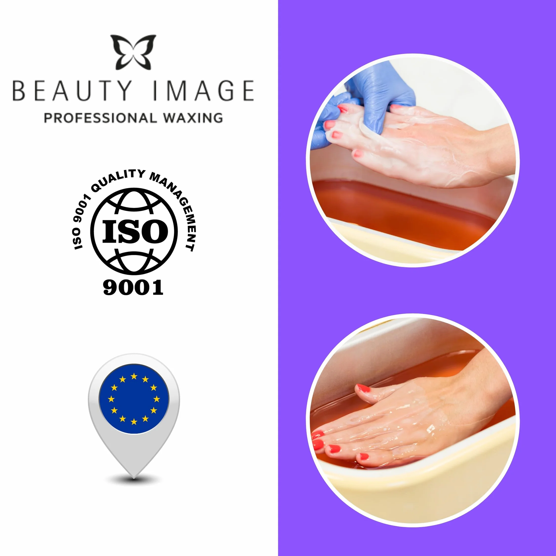 Beauty Image BI Paraffins con Oli Essenziali e Aroma di Lavanda - Idratazione di Lusso e Depilazione - Parafina per Mani e Piedi