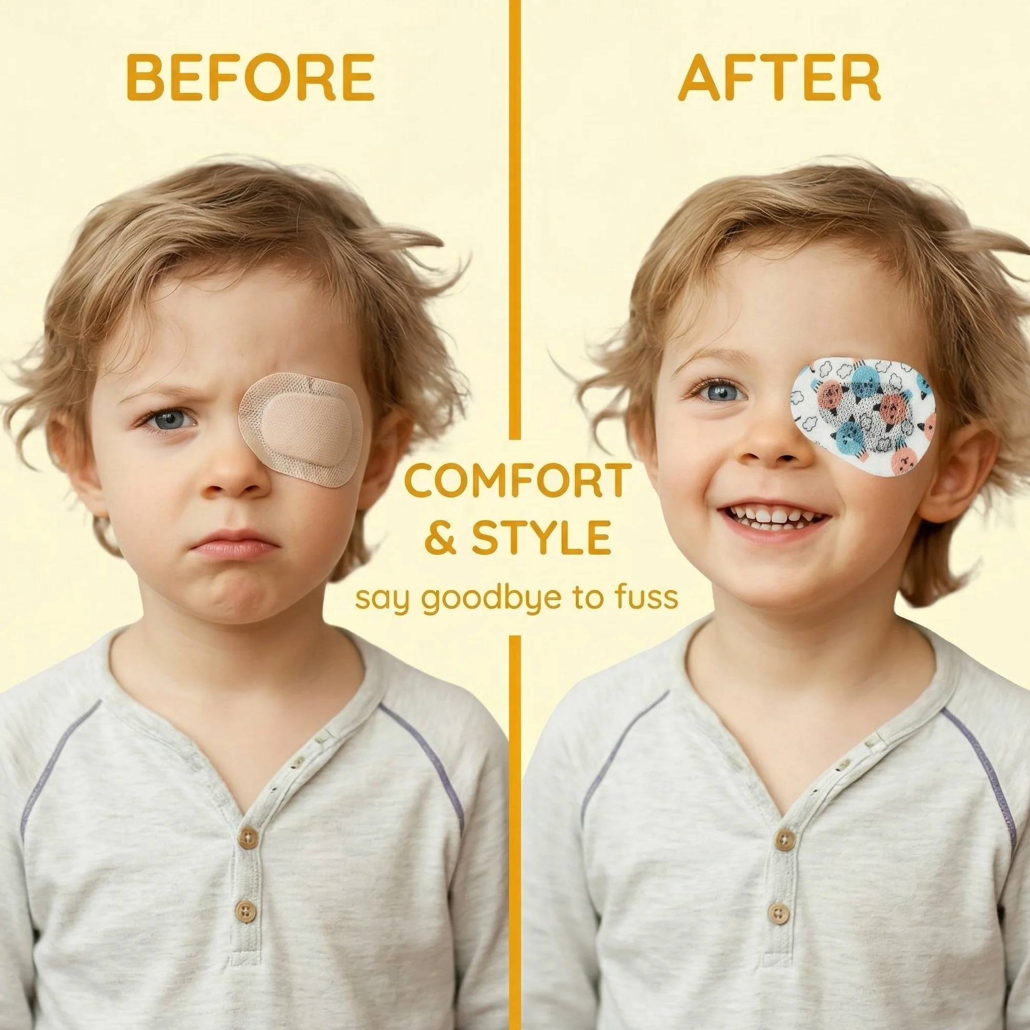 24 Pezzi Cerotti Adesivi per Occhi, Bende Oculari per Bambini, Bende per Gli Occhi, 8 Stili, Traspiranti, Blocco Della Luce, per Bambini e Adulti