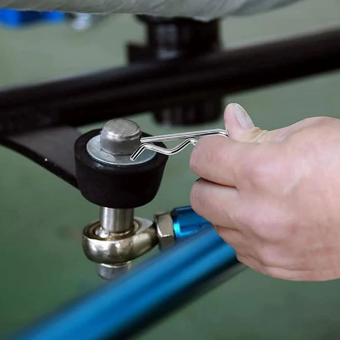 Spine di Sicurezza 100PC Coppiglie Spaccate Set Perno Molla Acciaio Inox per Automobili