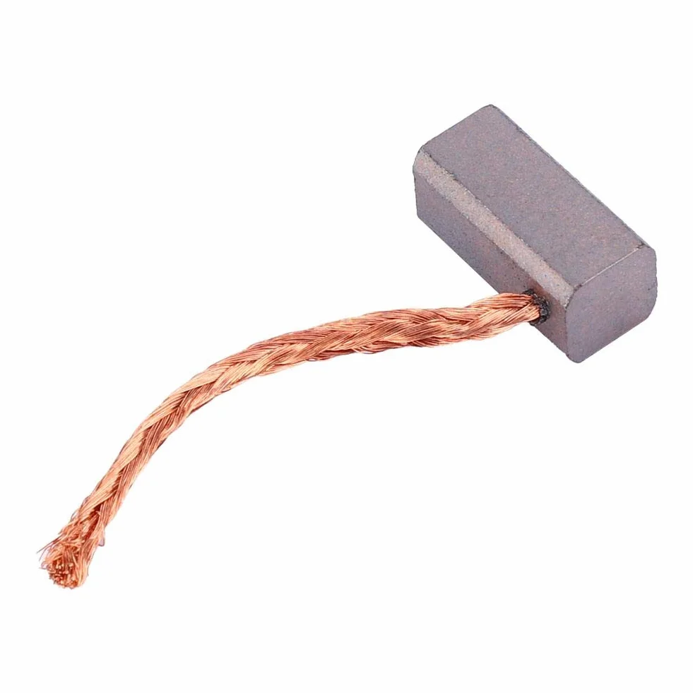 Spazzole di Carbone 100 pezzi 6x6x12.5mm per Motore del Ventilatore Elettronico