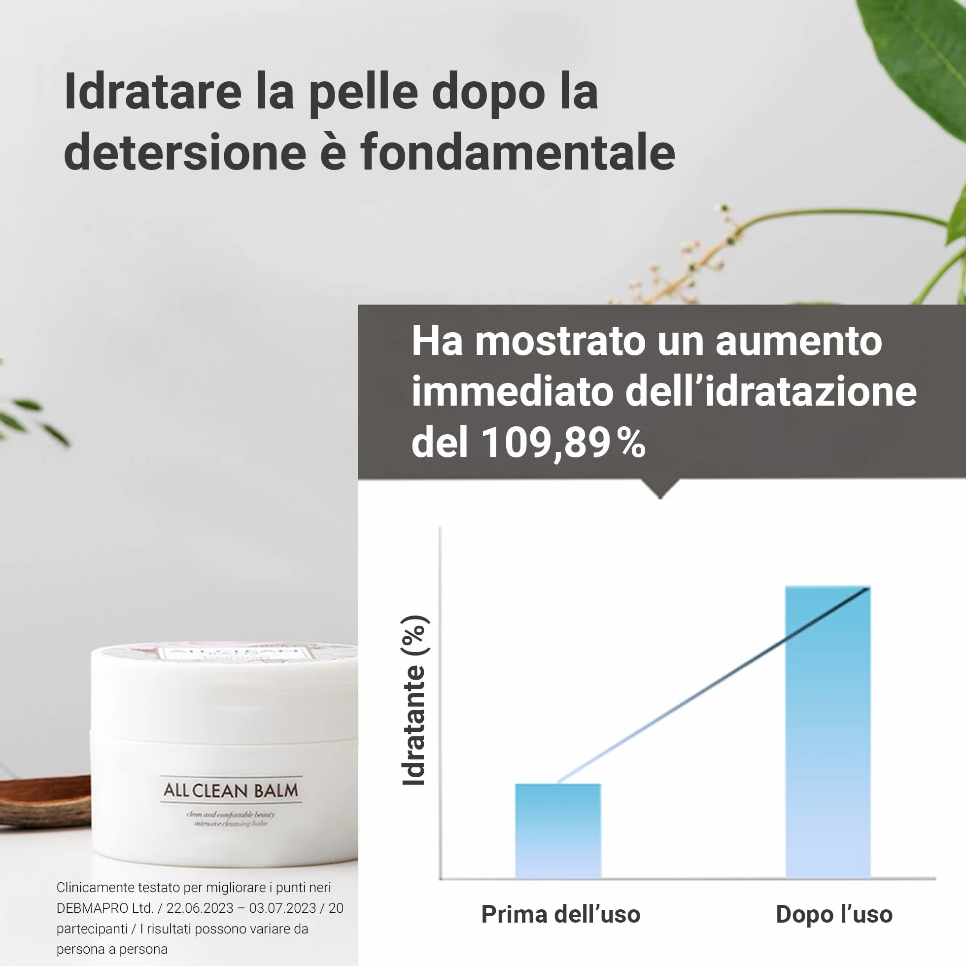 HEIMISH All Clean Balm 4.0fl.oz/120ml - Balsamo detergente multiuso | Struccante, Detergente per il viso, Cura dei punti neri, Idratante | Olio aromatico naturale, formula da balsamo a olio
