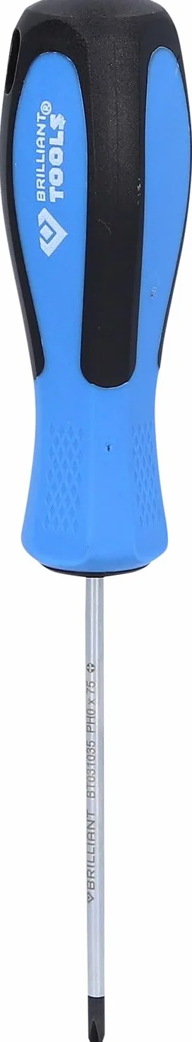 BRILLIANT TOOLS BT031035 Giravite a taglio a croce PH0 x 75 mm