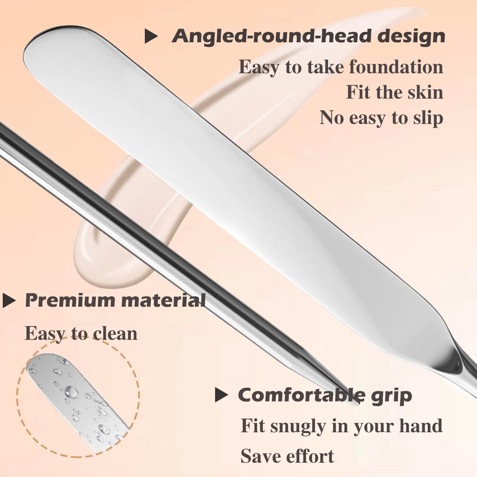 Set di spatole e palette per il trucco Picasso, spatola per trucco coreana con rivestimento in pelle, truss make up in acciaio inossidabile con strumento raschietto, tavolozza make up per miscelazione