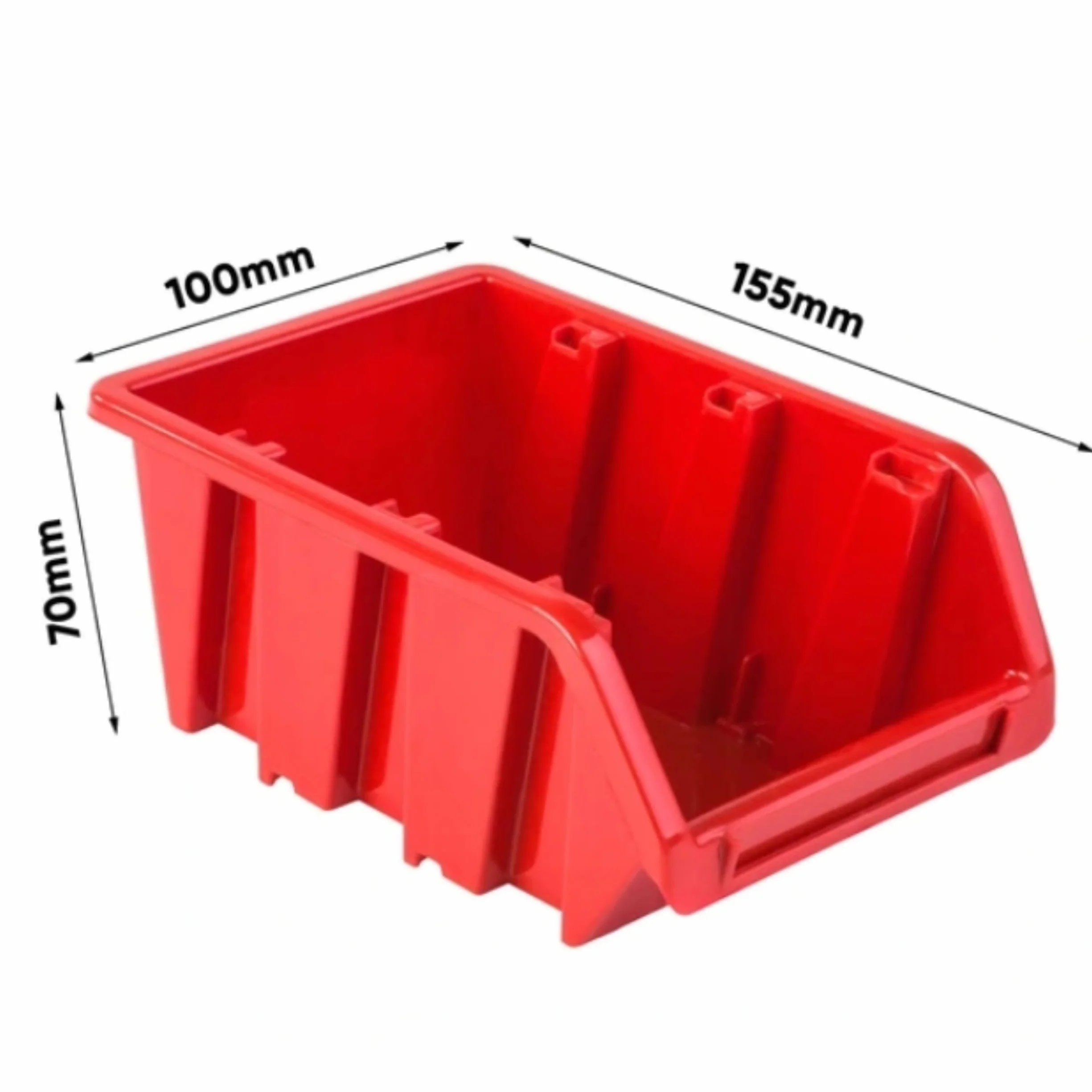 Set di 30 scatole impilabili e 2 ripiani da parete 39x38 cm, pannello perforato per conservazione flessibile