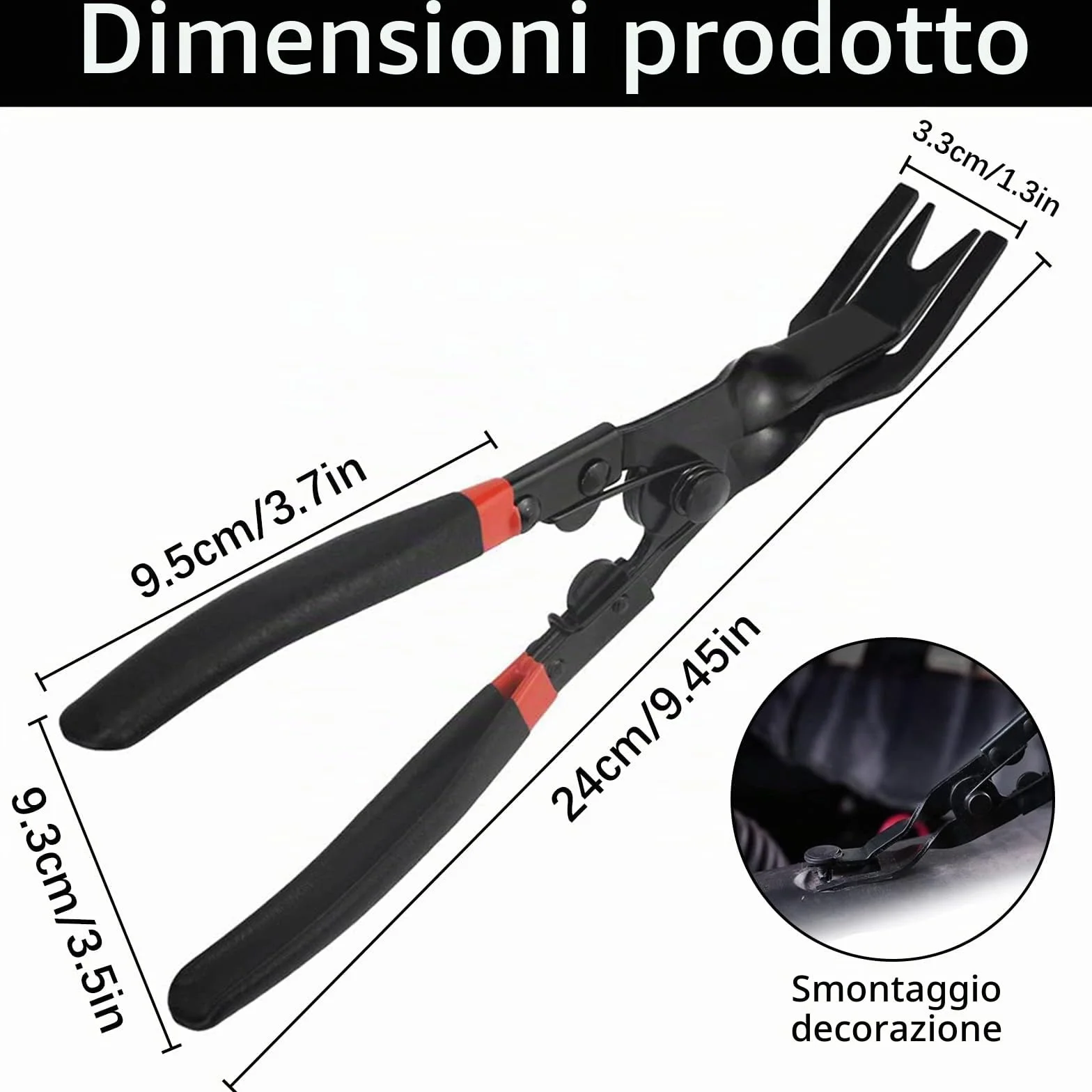 Pinze per Clip Staccare Clip Strumento Rimozione Auto Pinze a Scatto Porta Pannello Rimozione Auto
