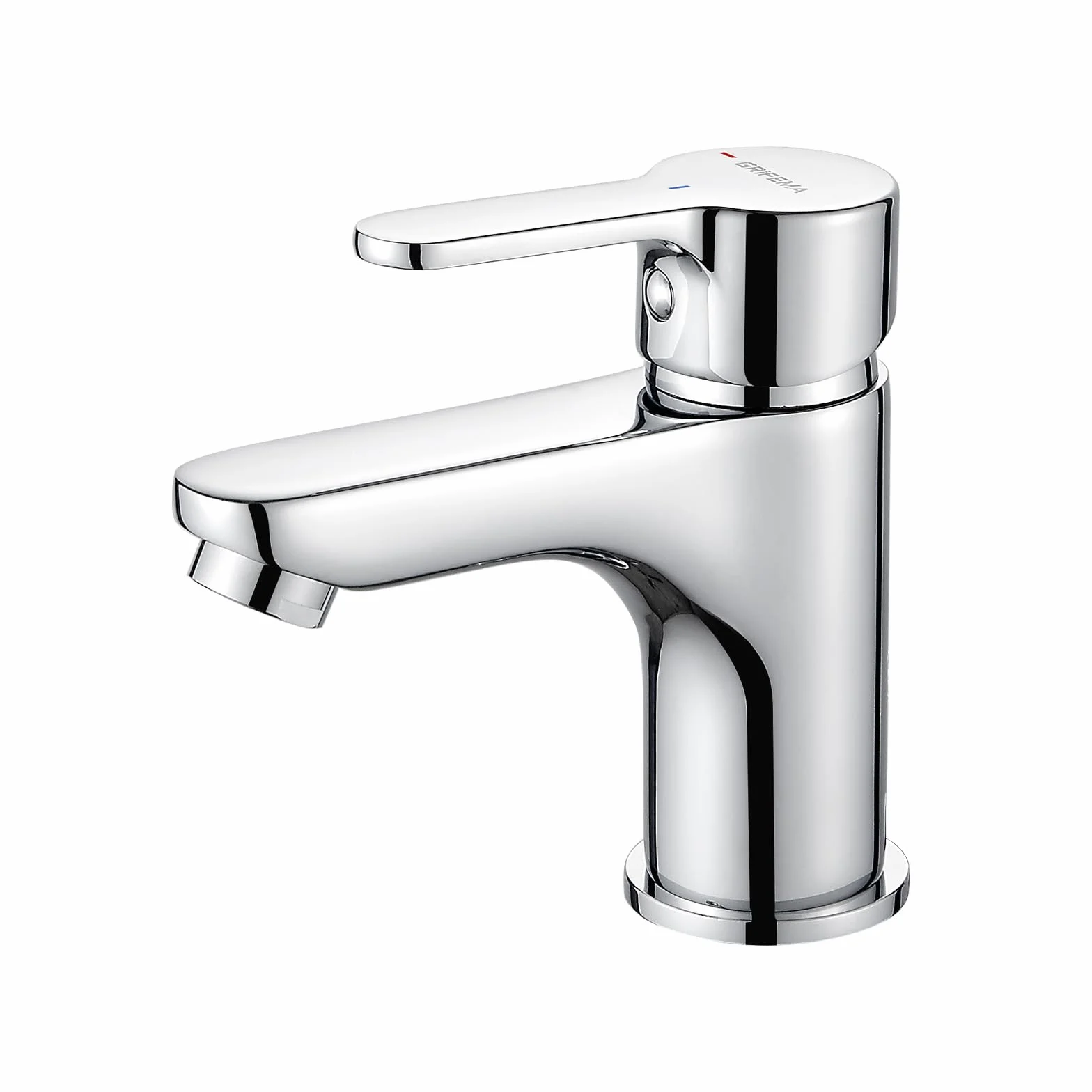 GRIFEMA Miscelatore Lavabo Bagno Monocomando G3/8 Pollici Cromo Argento