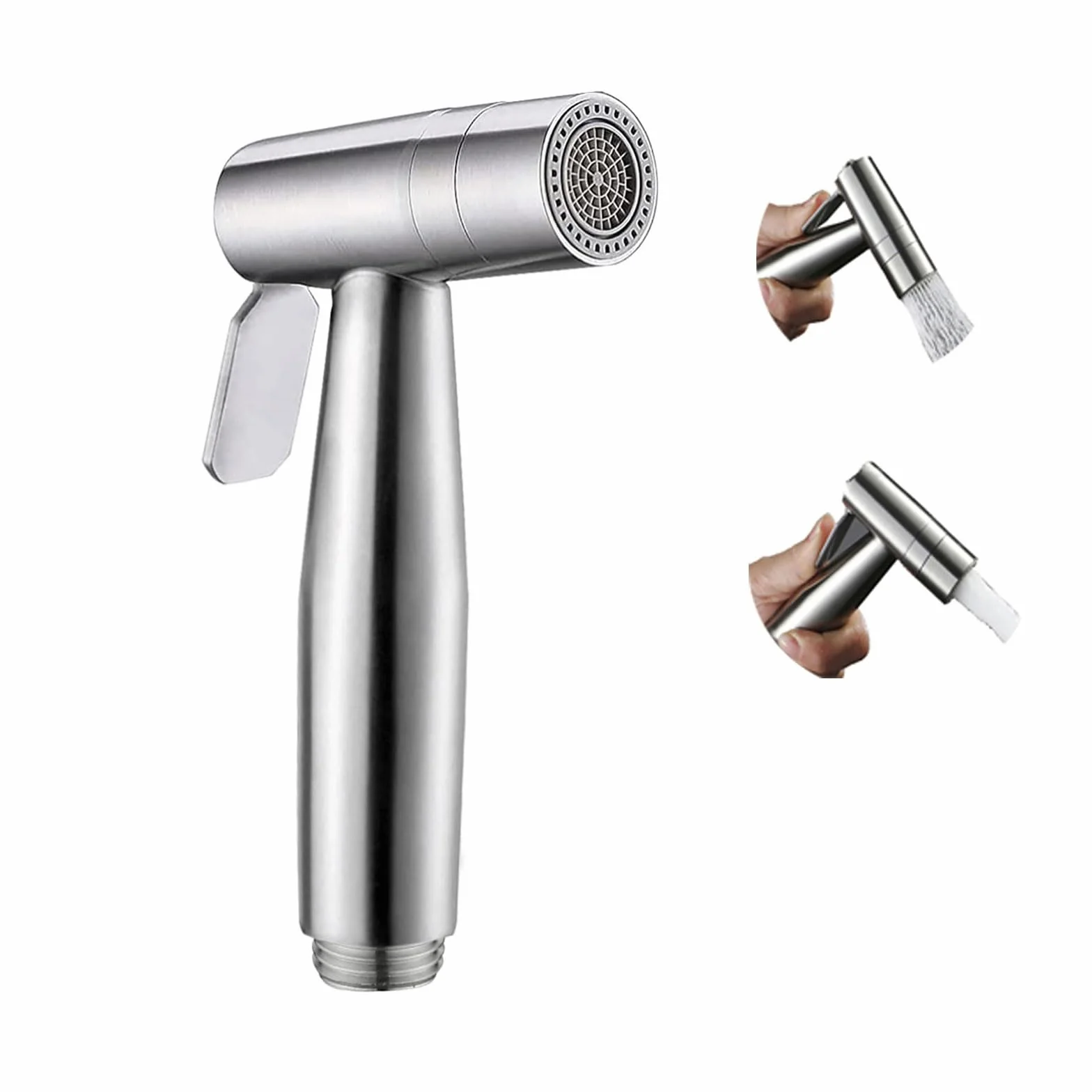 Doccetta Bidet Portatile Acciaio Inossidabile 2 Funzioni Spruzzatore WC