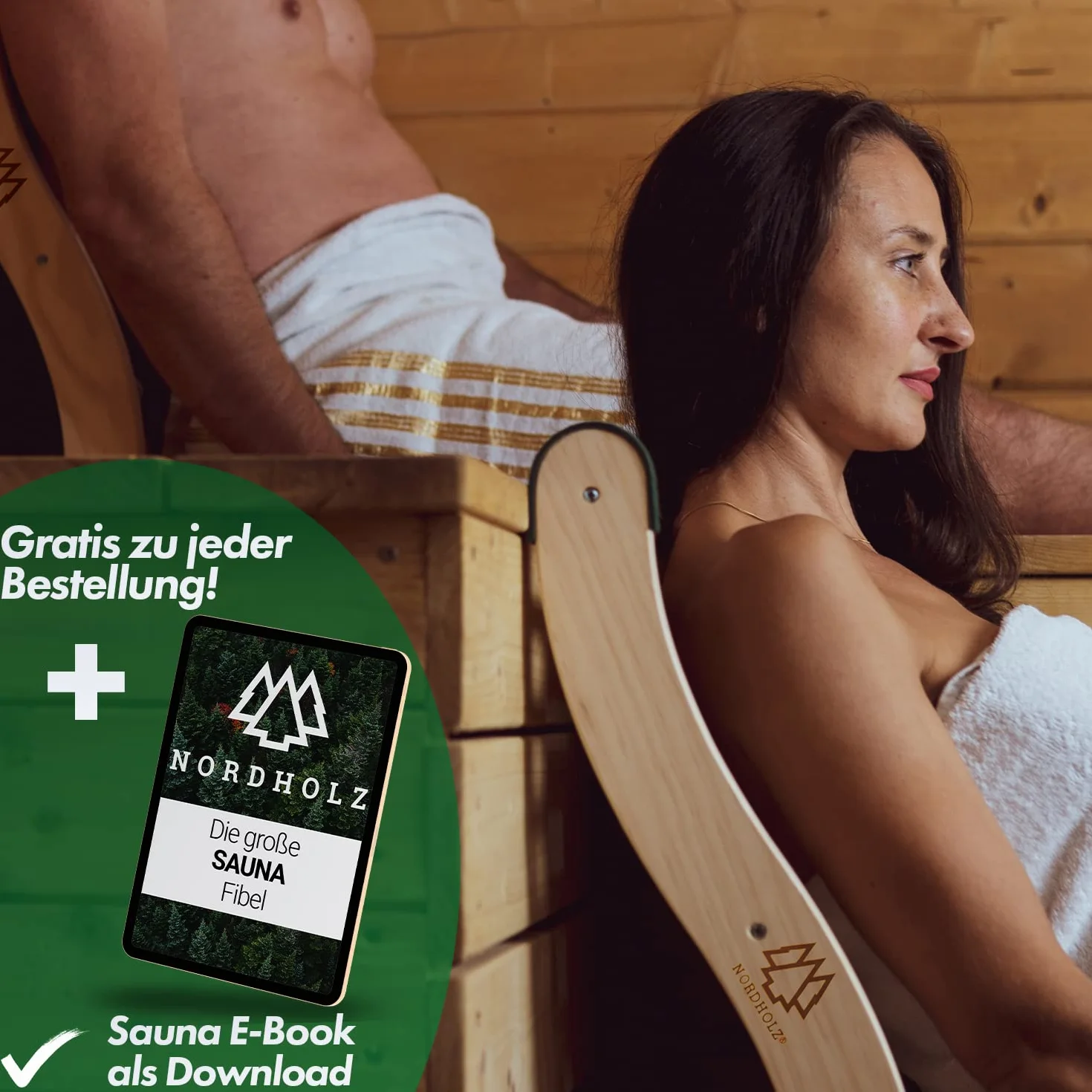 Schienale ergonomico per Sauna in Abete Nordico 100% – Accessorio per Cabina a infrarossi