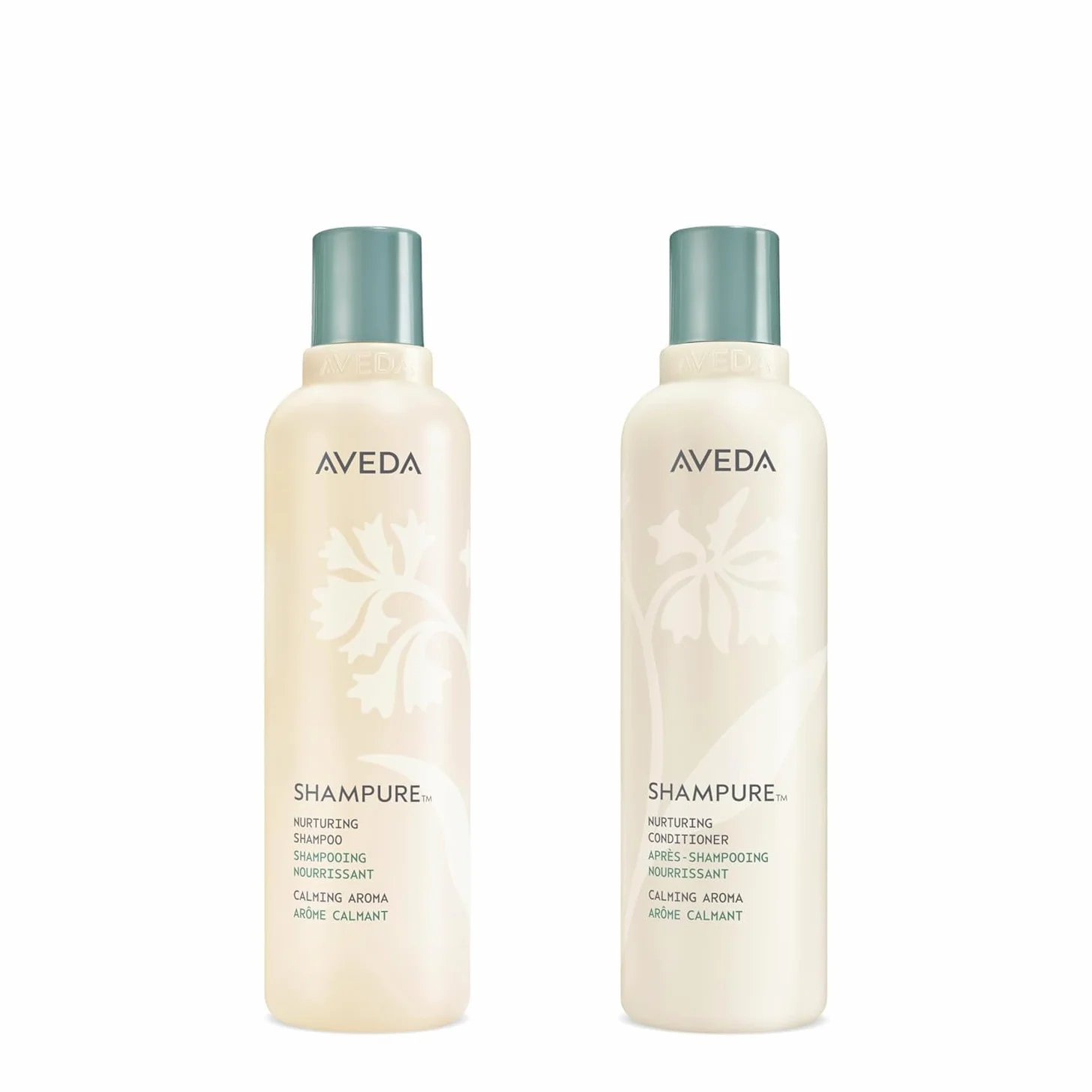 Aveda Shampure Routine: Shampoo nutriente per capelli da sottili a med (250ml) + Balsamo nutriente per capelli sottili e medi (250ml) - Aroma calmante di lavanda e ylang ylang